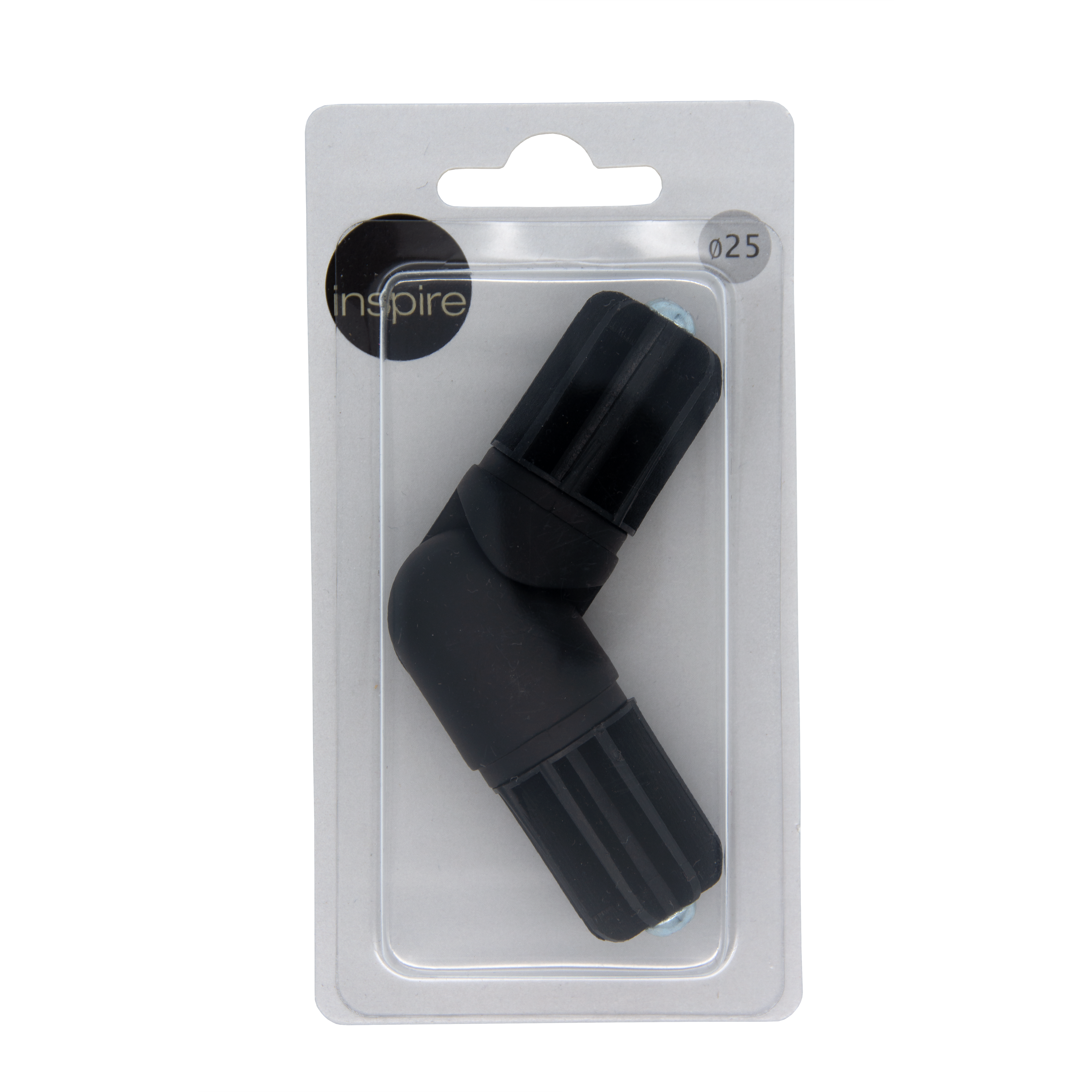 Łącznik kątowy do karnisza czarny mat 25 mm Inspire - 3
