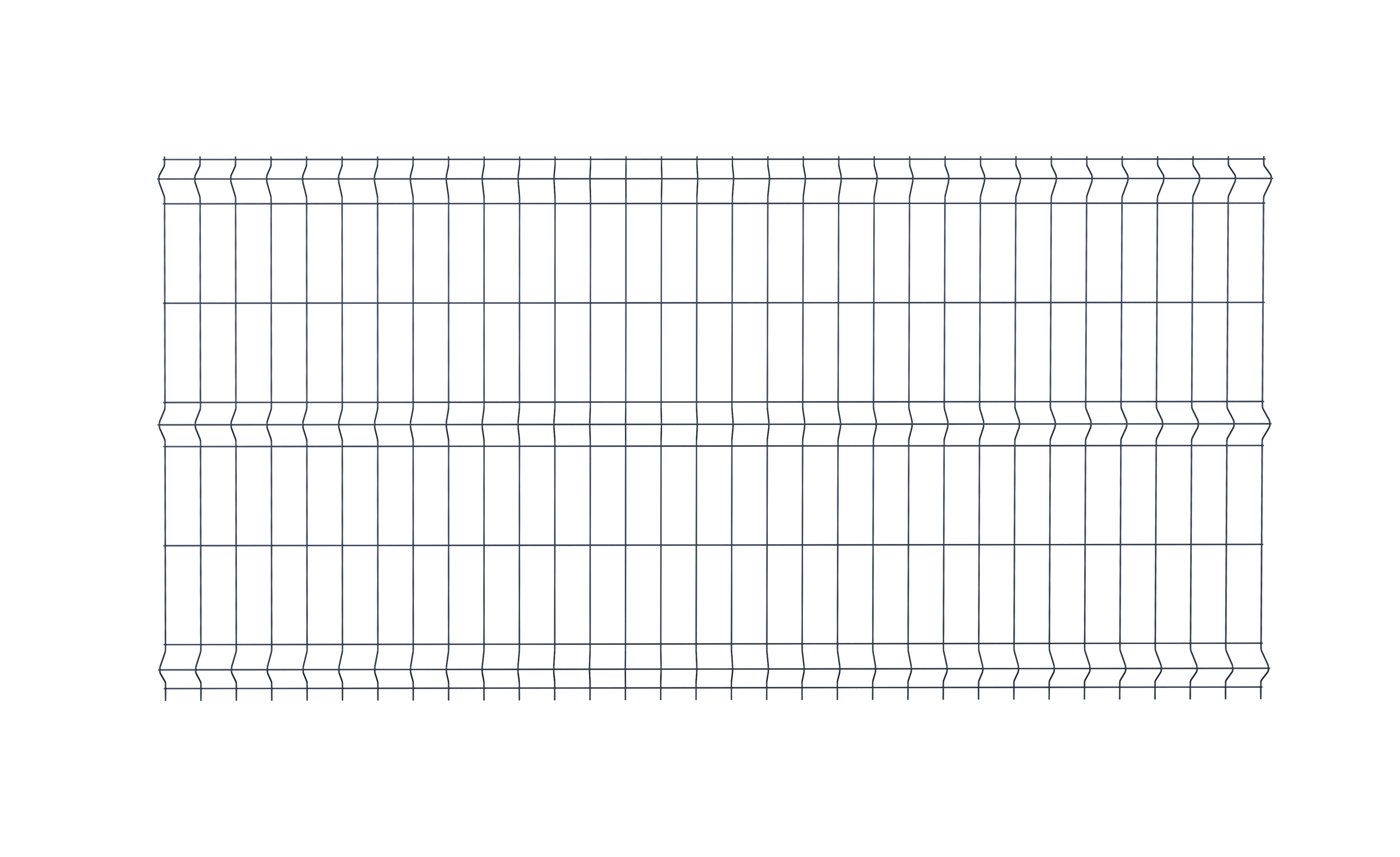 Panel ogrodzeniowy Vera 3D 123x250 cm antracytowy Wiśniowski - 3