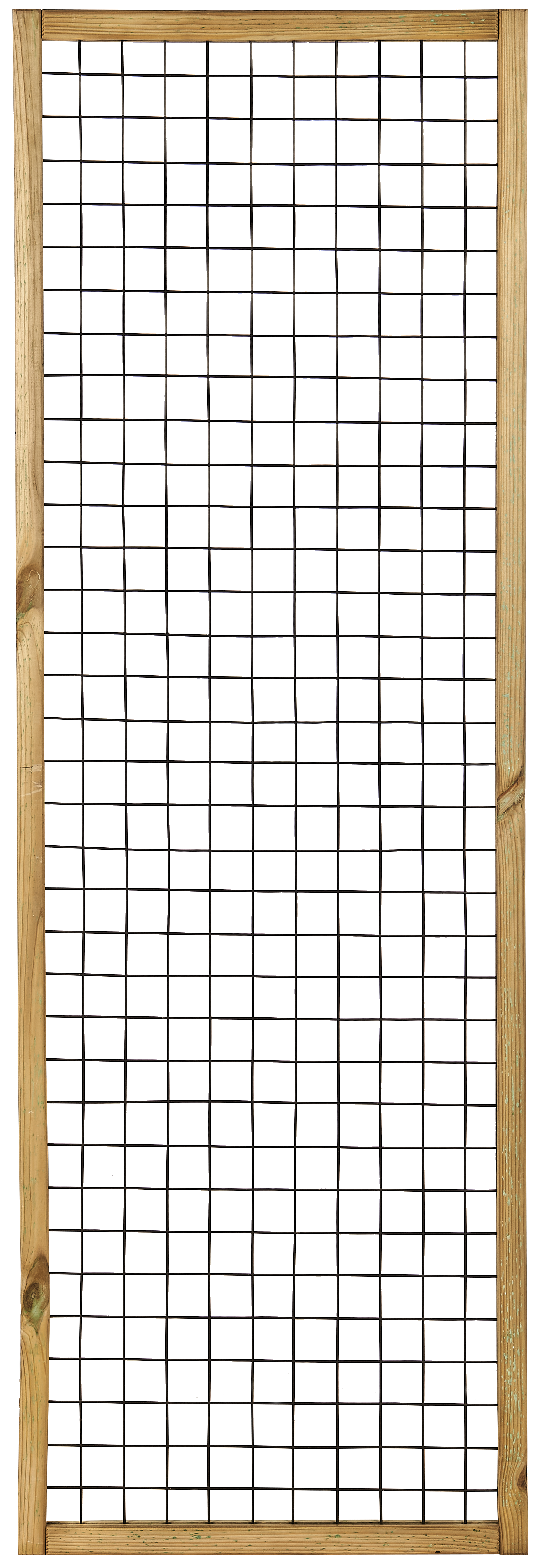 Celosía de madera y metal 180x60 cm 30mm