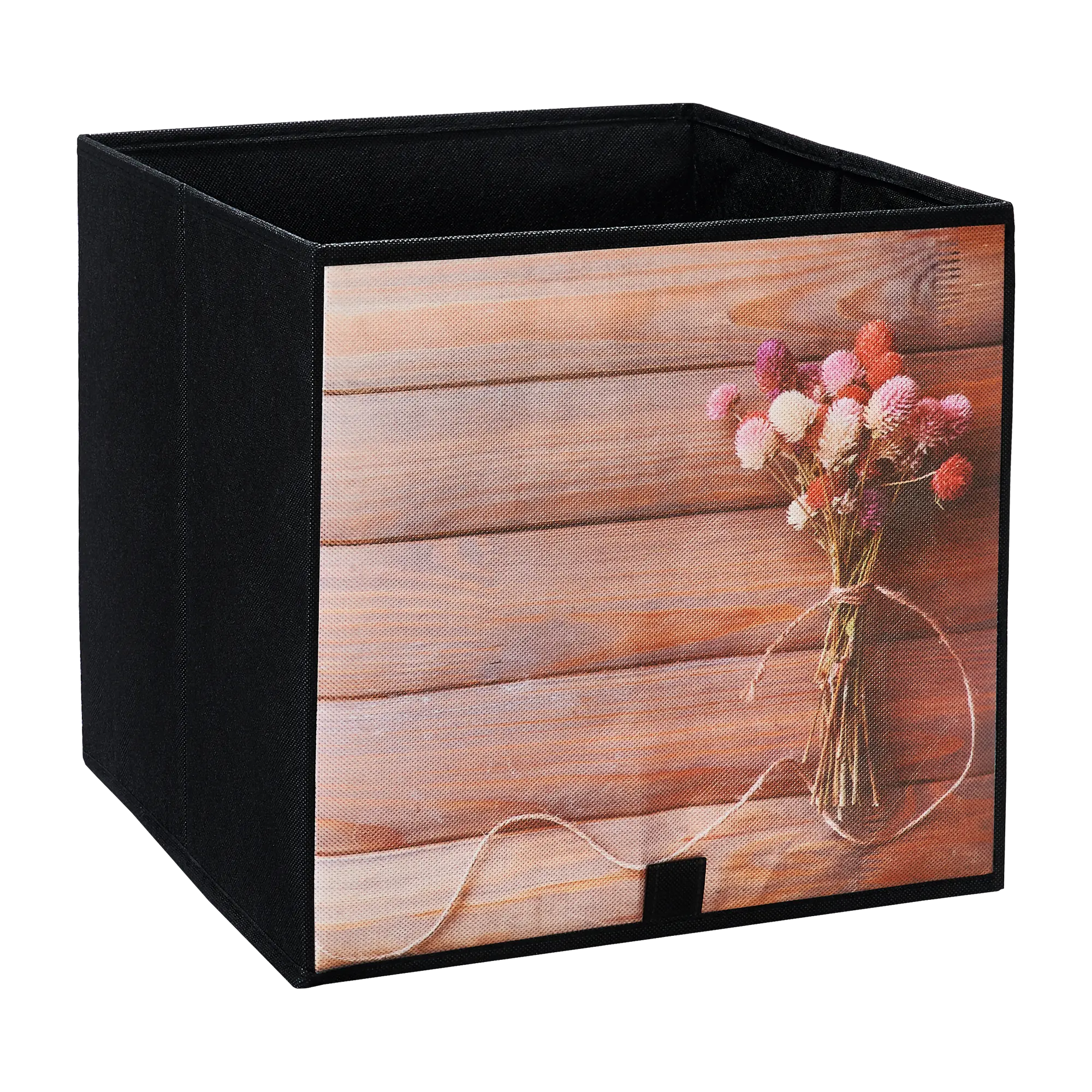 Pudełko tekstylne Kub 31 x 31 x 31 cm bukiet