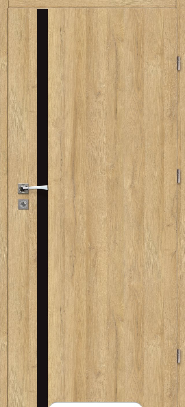 Drzwi wewnętrzne łazienkowe z podcięciem wentylacyjnym Tora 90 prawe Dąb Bawaria Artens