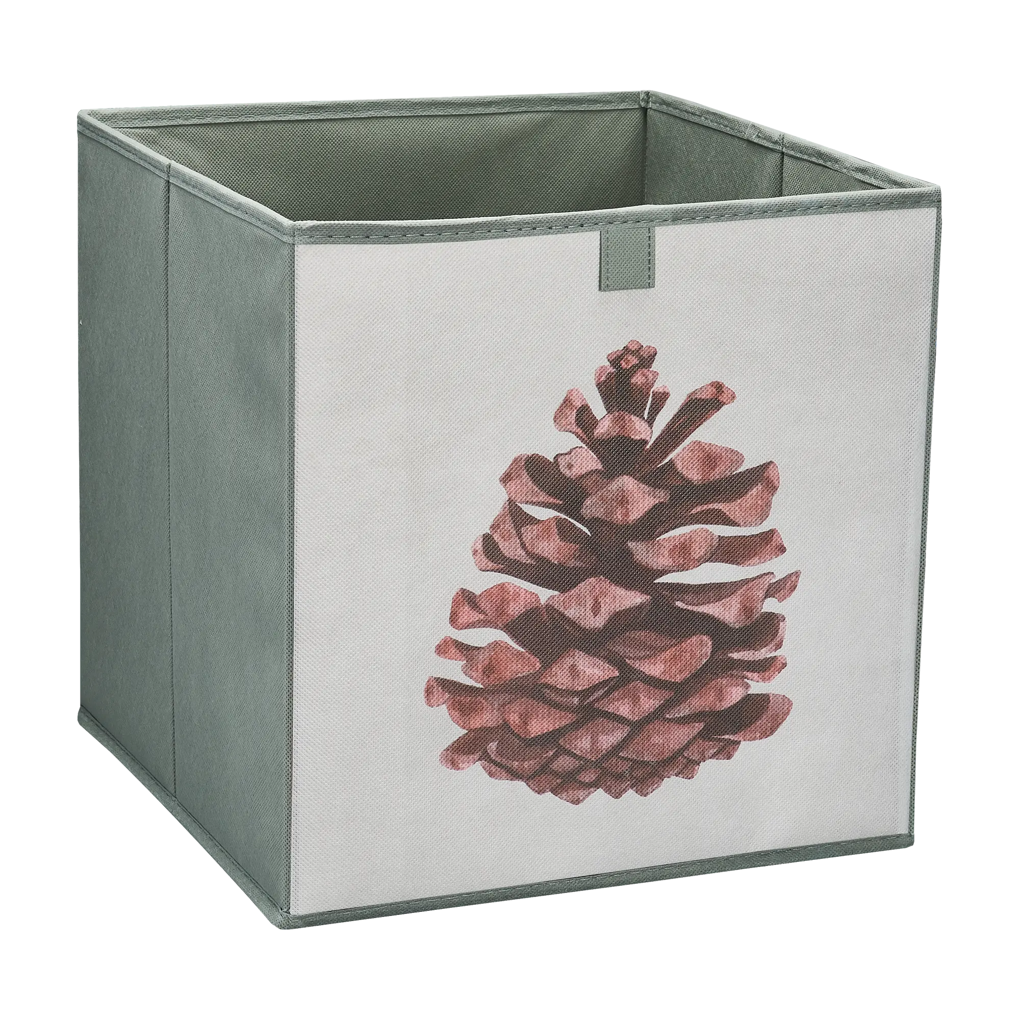 Pudełko tekstylne Kub 31 x 31 x 31 cm szyszka