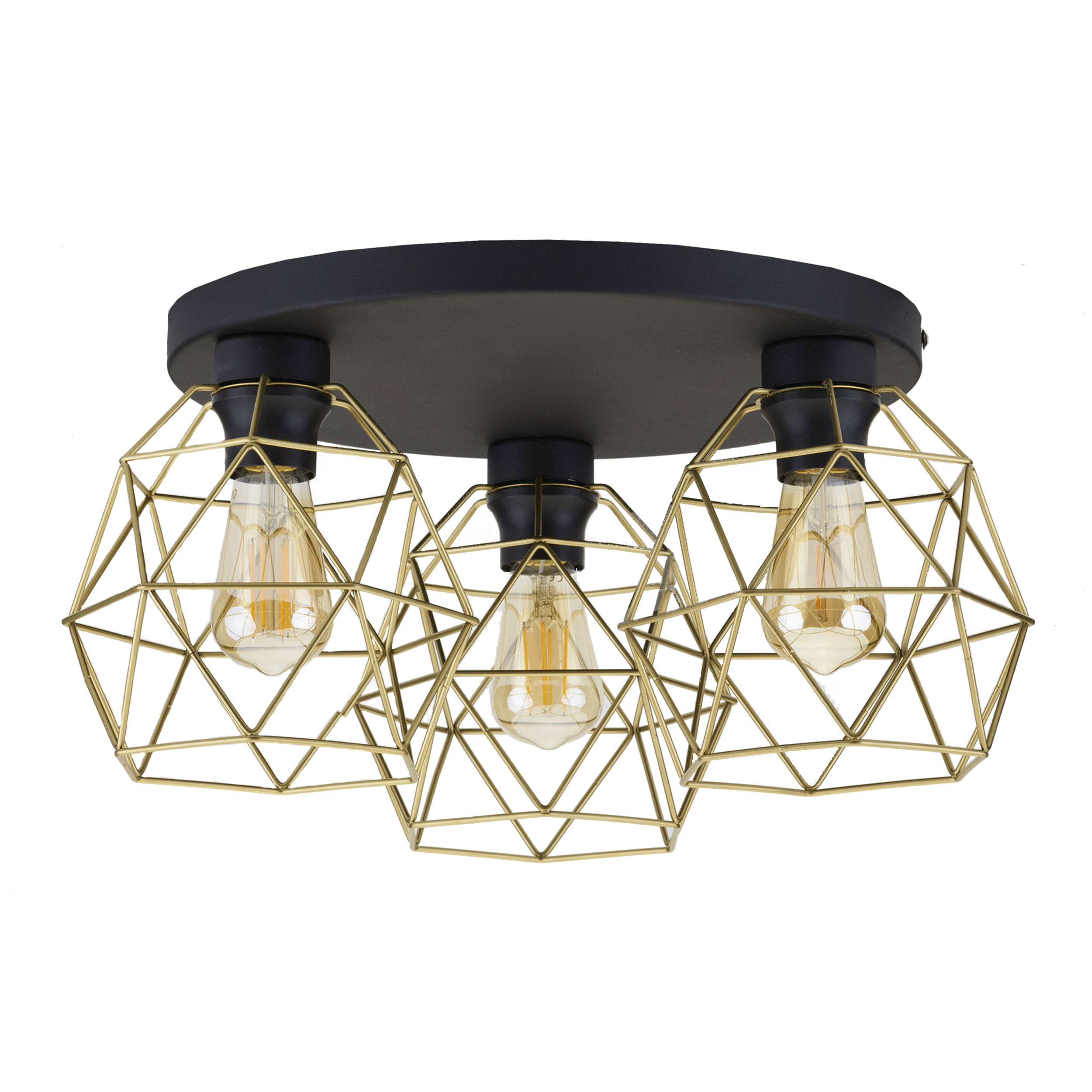 Lampa sufitowa Galaxy złota 3 x E27 TK Lighting