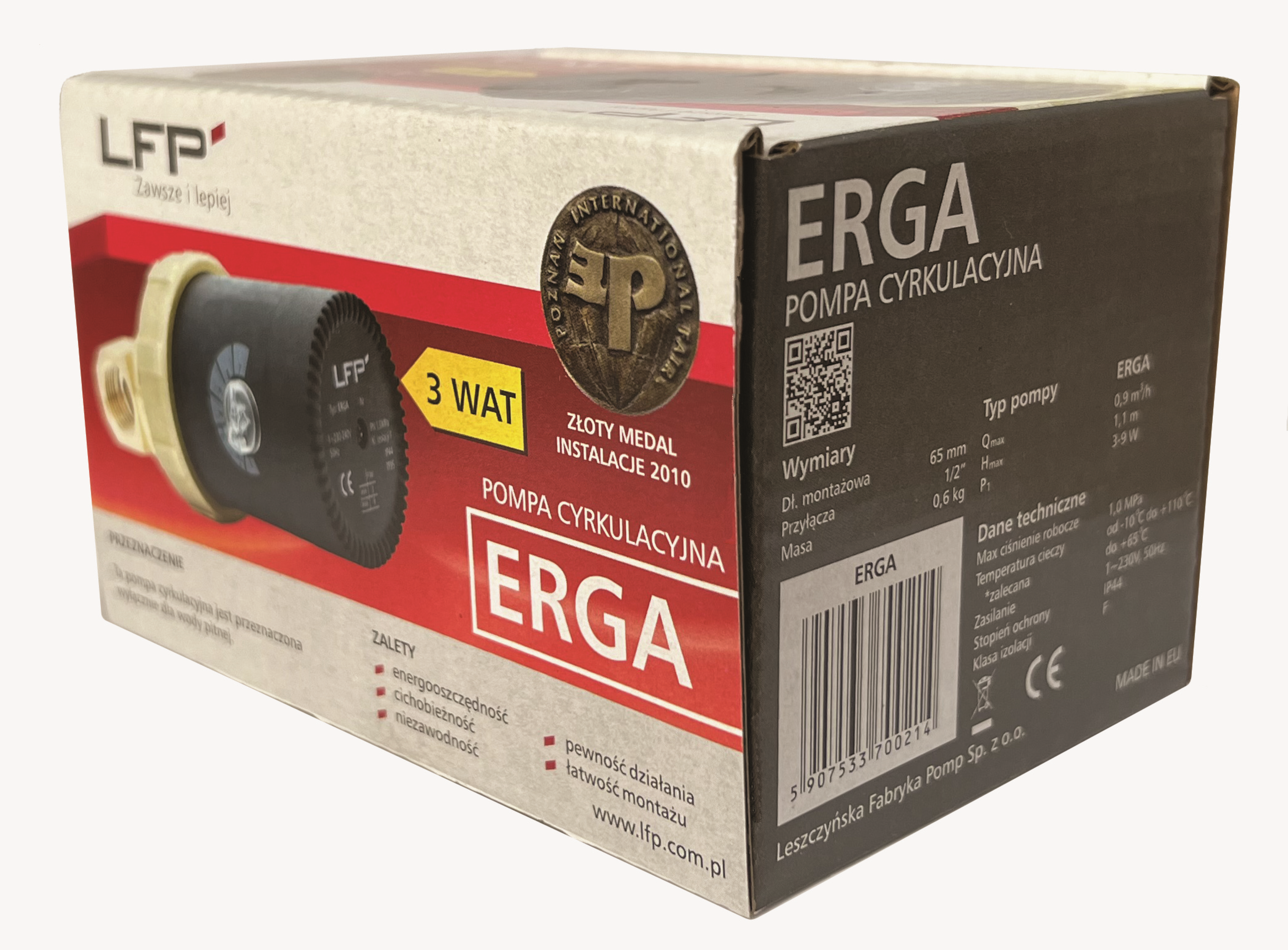 Pompa cyrkulacyjna do C.W.U. ERGA W LFP - 2