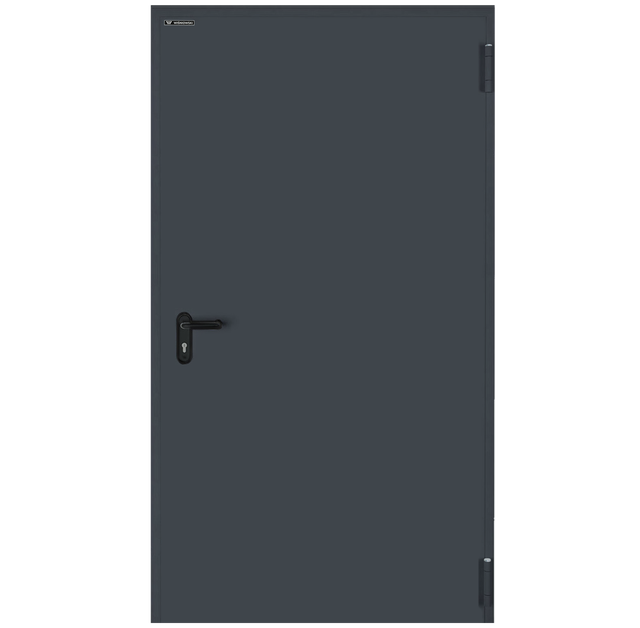 Drzwi przeciwpożarowe wewnętrzne EI30 antracytowe RAL 7016 90 prawe Wiśniowski