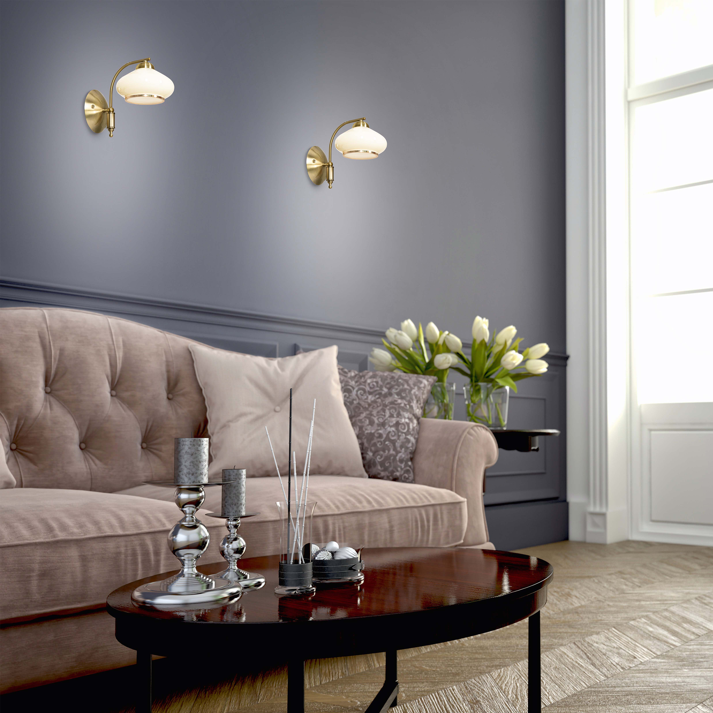 Kinkiet Rita złoty patyna E27 Activejet - 3