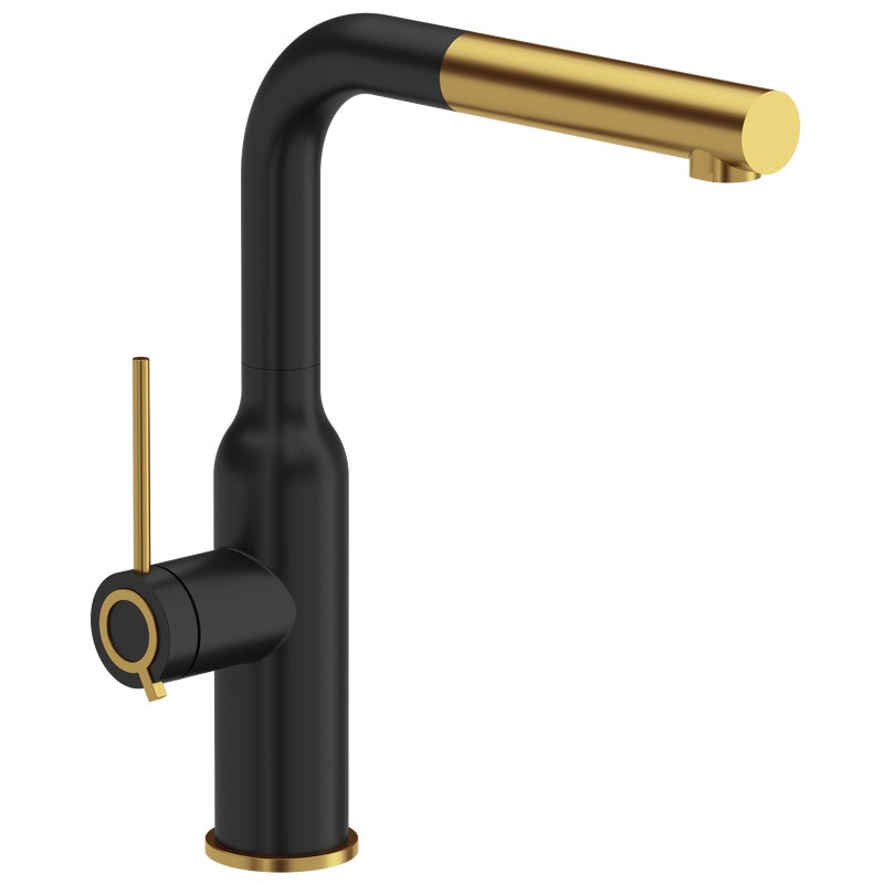 Bateria kuchenna Angelina Quadron czarno złota U 31 cm