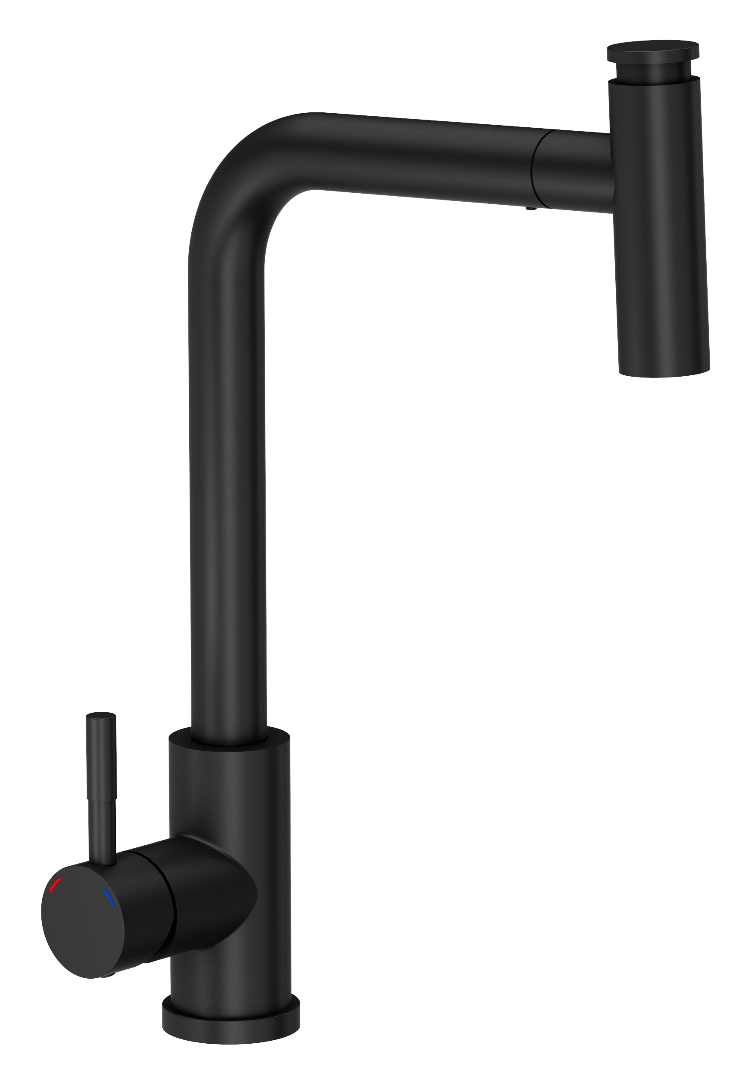 Bateria kuchenna Kodiaq Czarna M wylewka U 39 cm Quadron