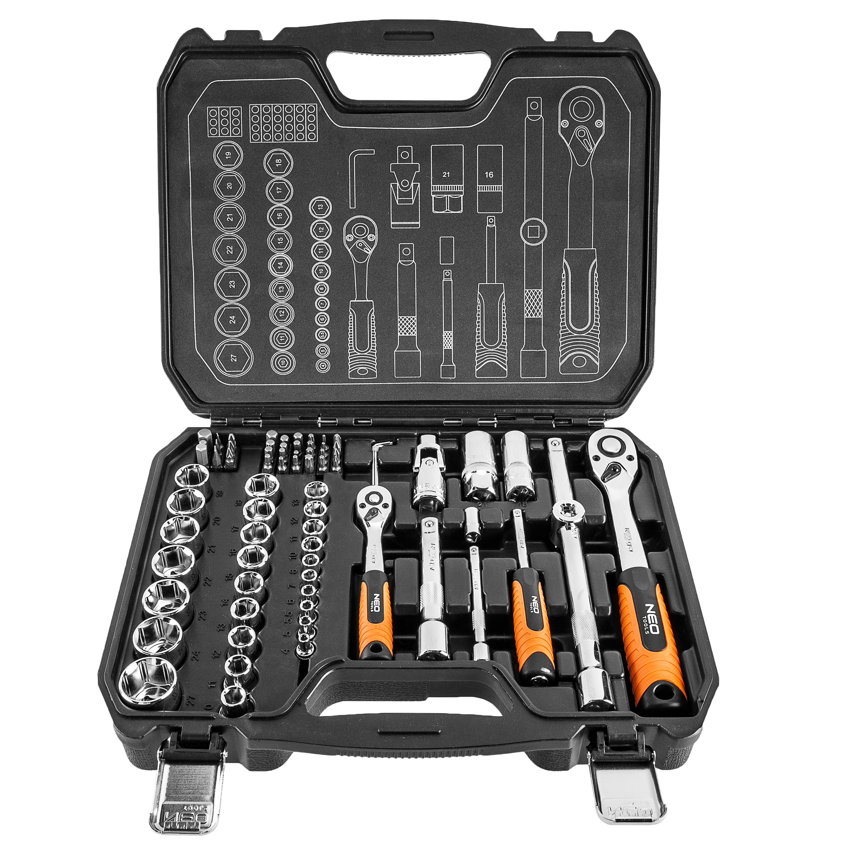 Zestaw kluczy nasadowych 1/4