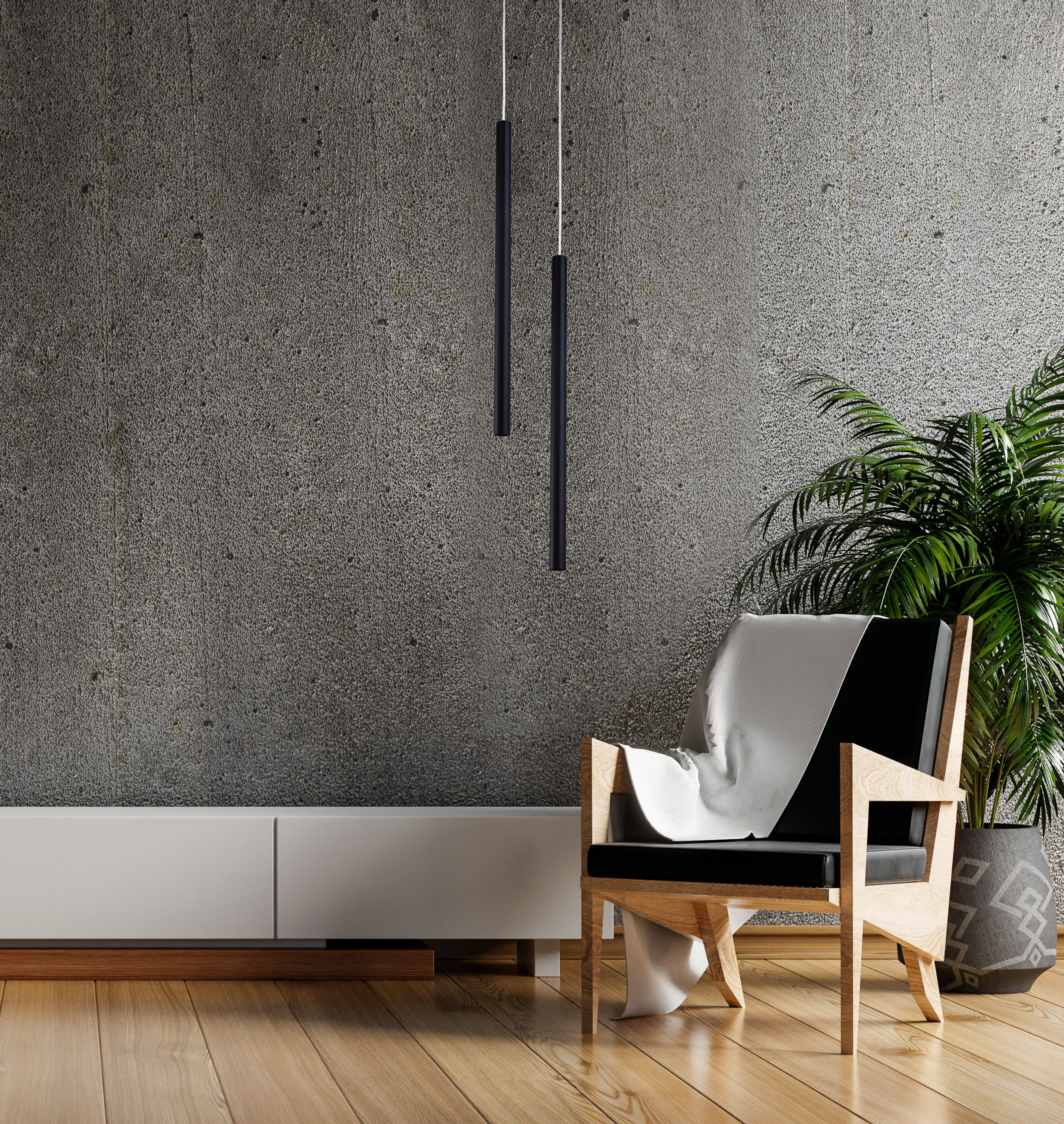 Lampa wisząca Lungo czarna G9 Light Prestige - 4