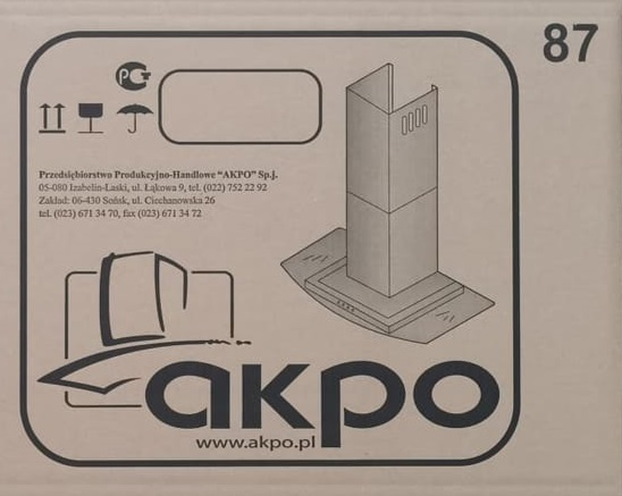 Okap podszafkowy WK-7 Micra inox 50 cm Akpo - 3