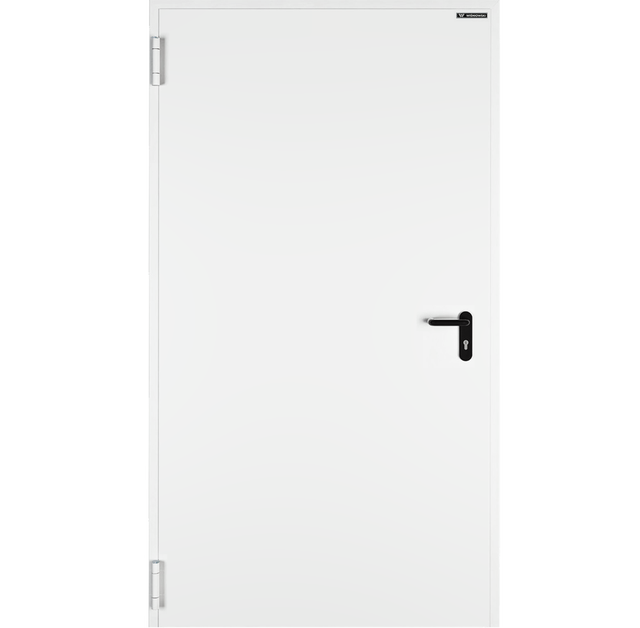 Drzwi przeciwpożarowe wewnętrzne 90 lewe EI60 białe RAL 9016 Wiśniowski