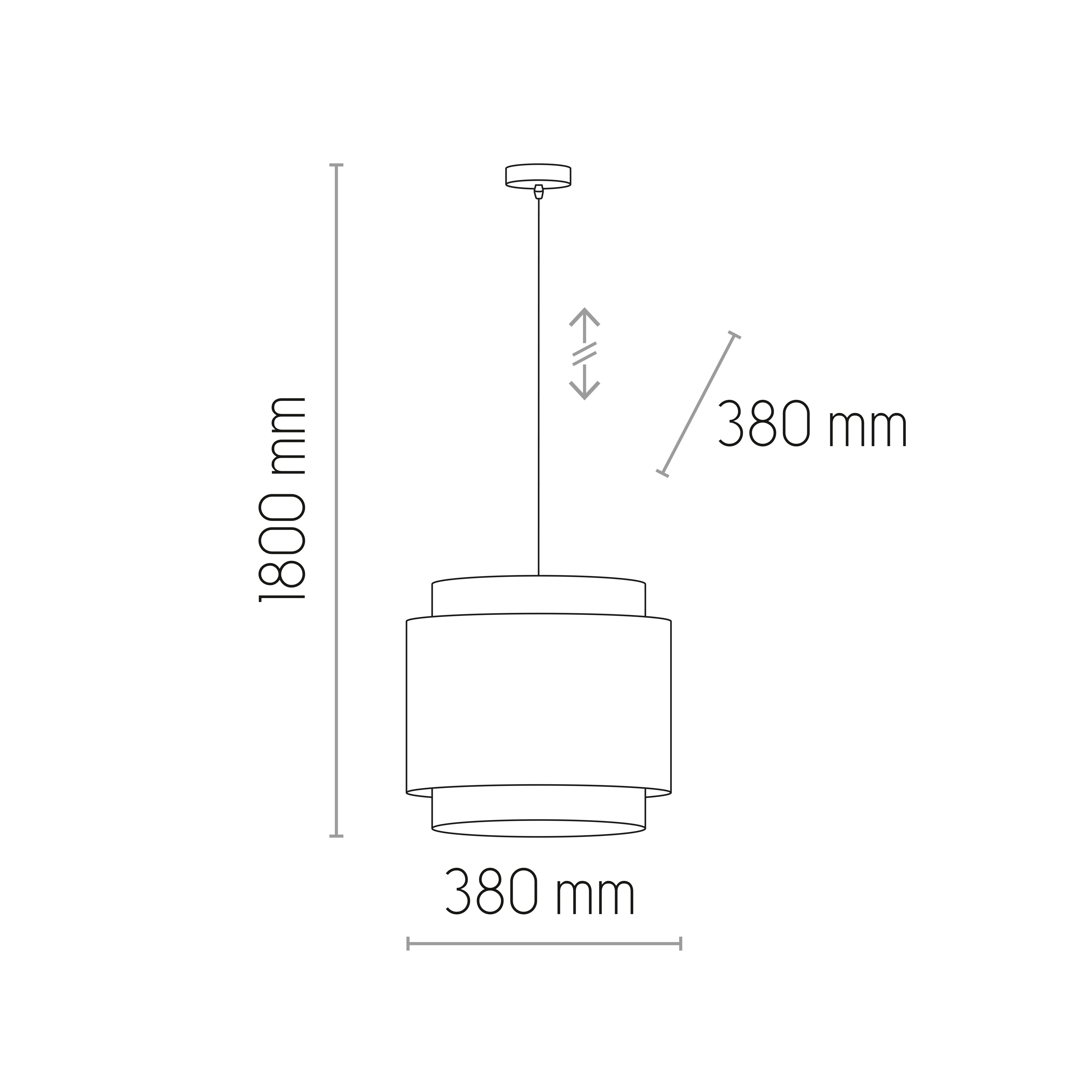 Lampa wisząca Boho biała z rattanem E27 TK Lighting - 6