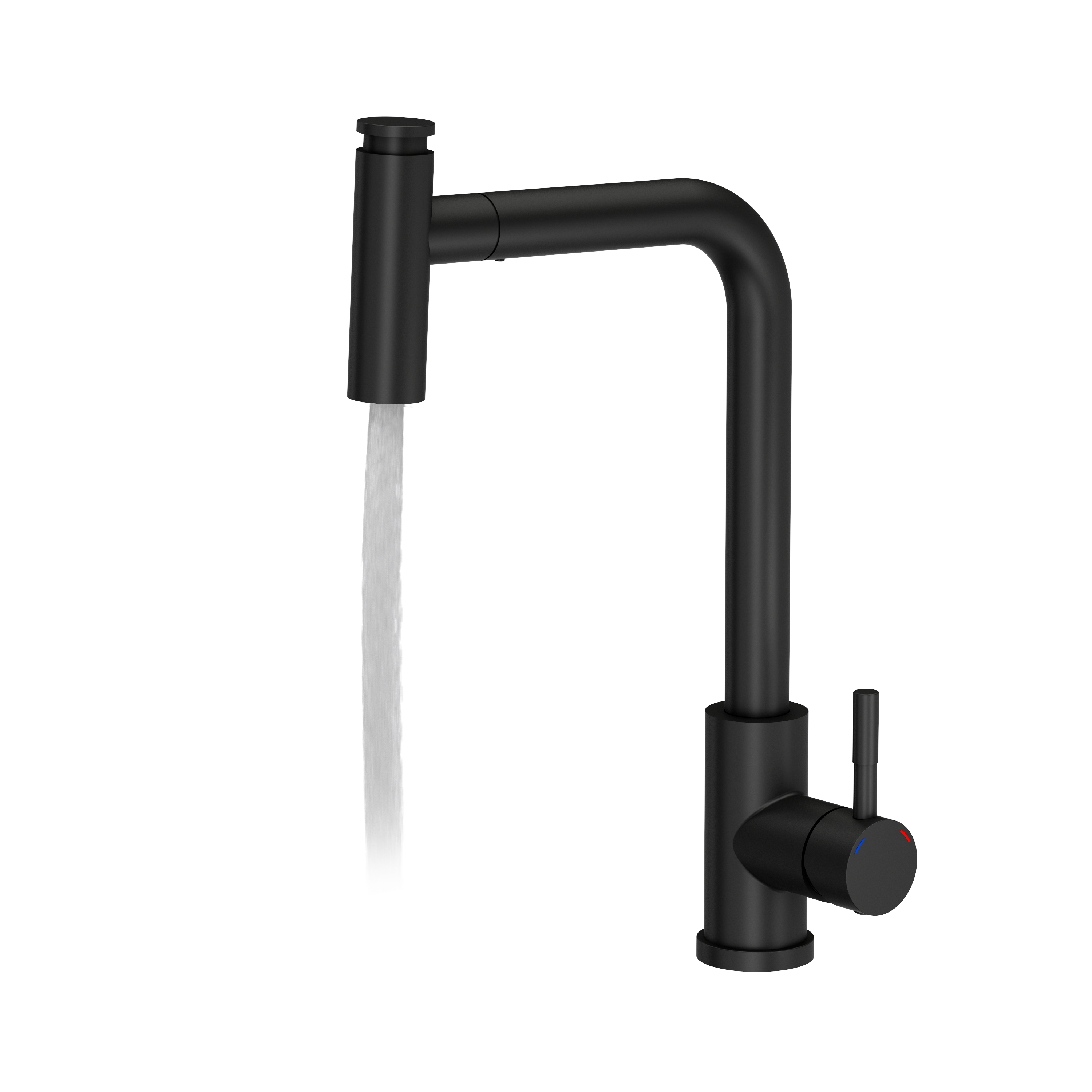 Bateria kuchenna Kodiaq Czarna M wylewka U 39 cm Quadron - 12