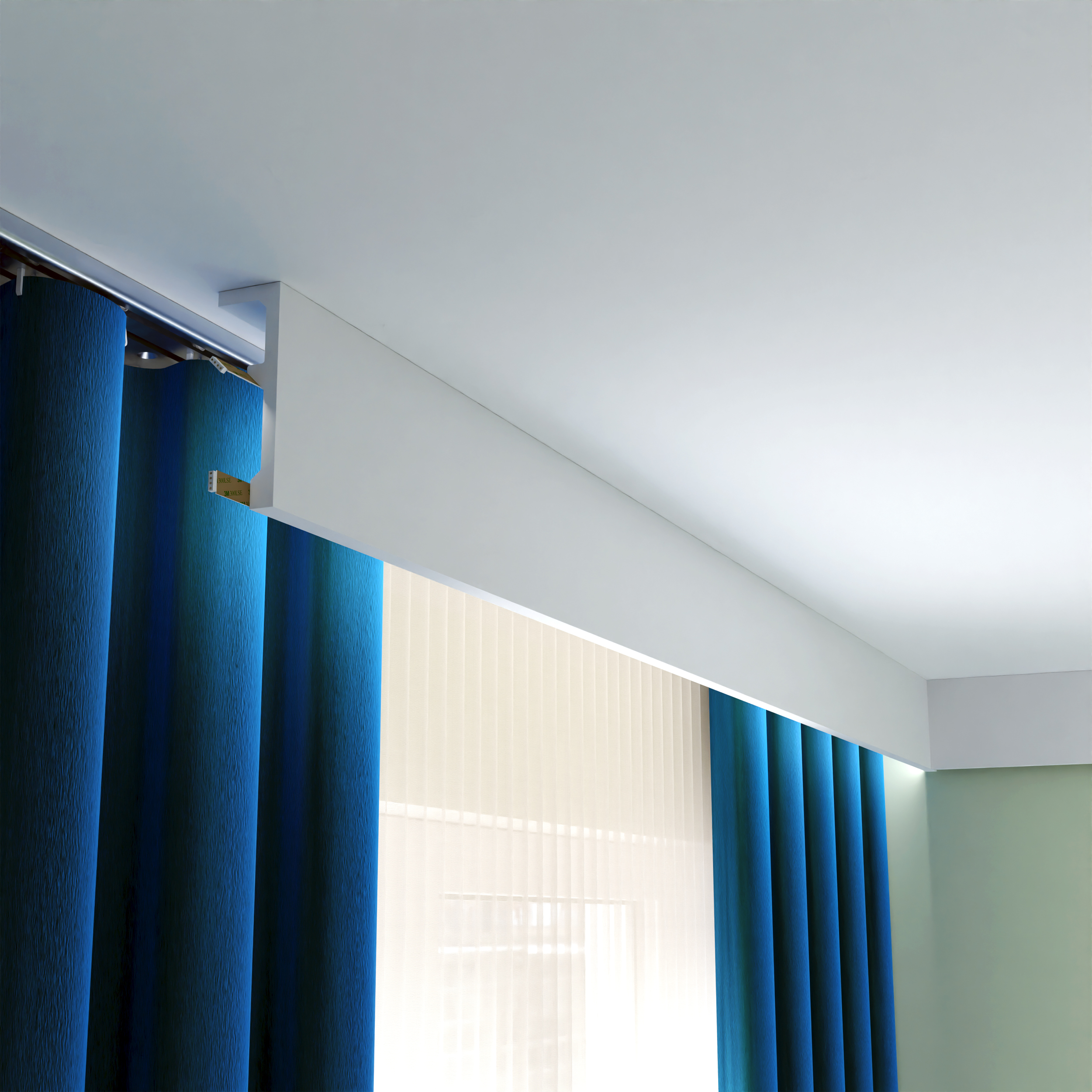 Listwa karniszowa LK-2 do LED z polimeru 11.8 x 200 cm DMS - 5