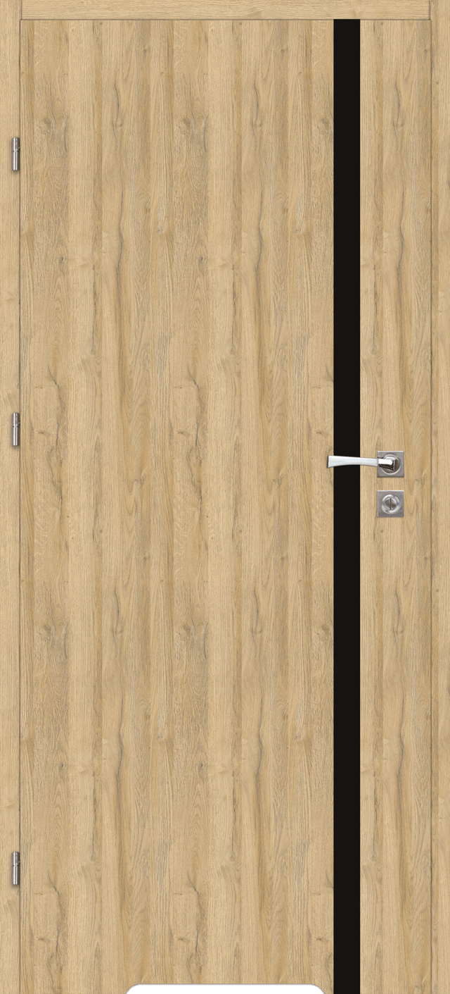 Drzwi wewnętrzne łazienkowe z podcięciem wentylacyjnym Tora 80 lewe Dąb Bawaria Artens