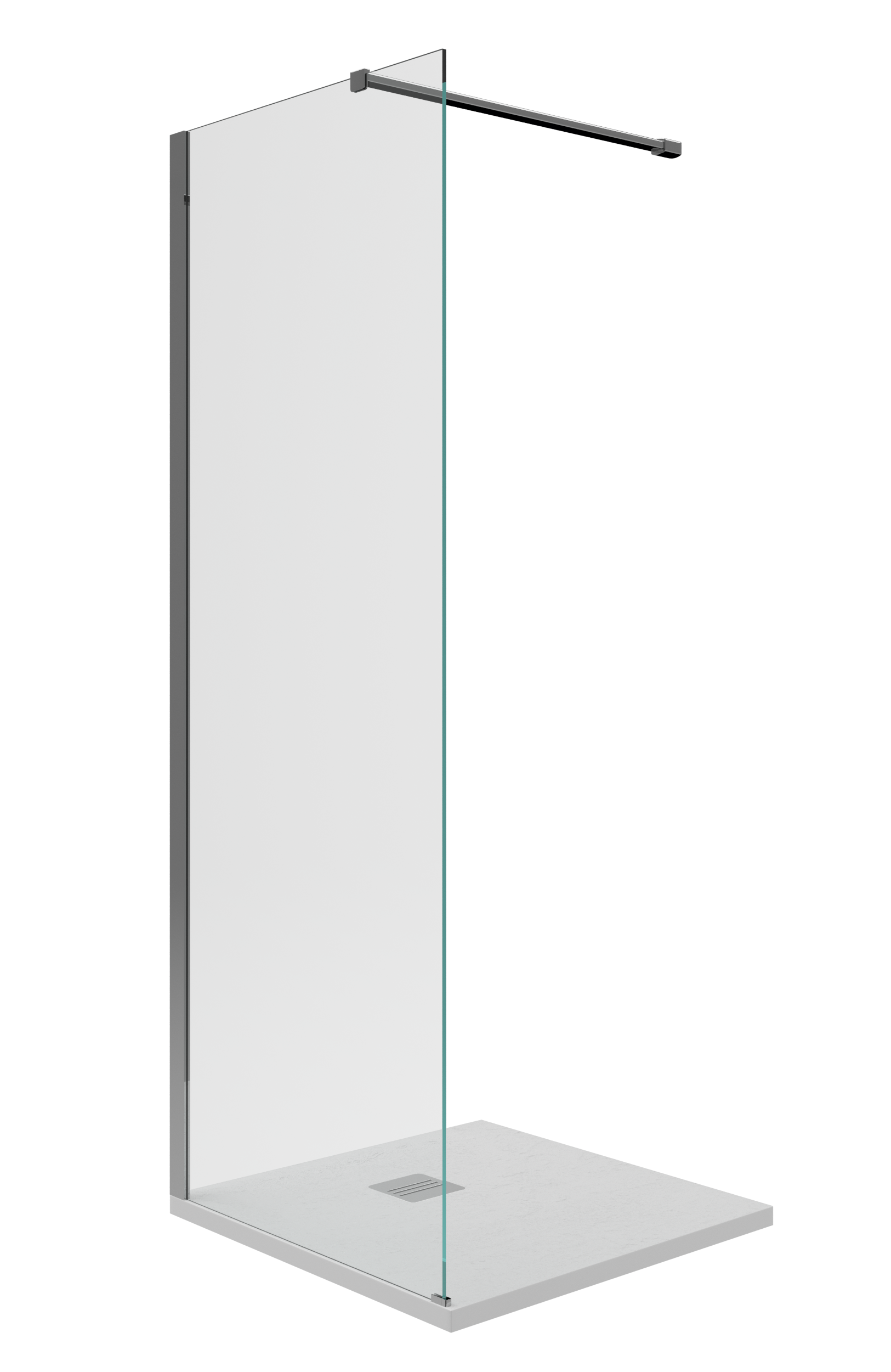 Kabina Walk-in Remix 80x200 transparentna profil chromowany Sensea - 21