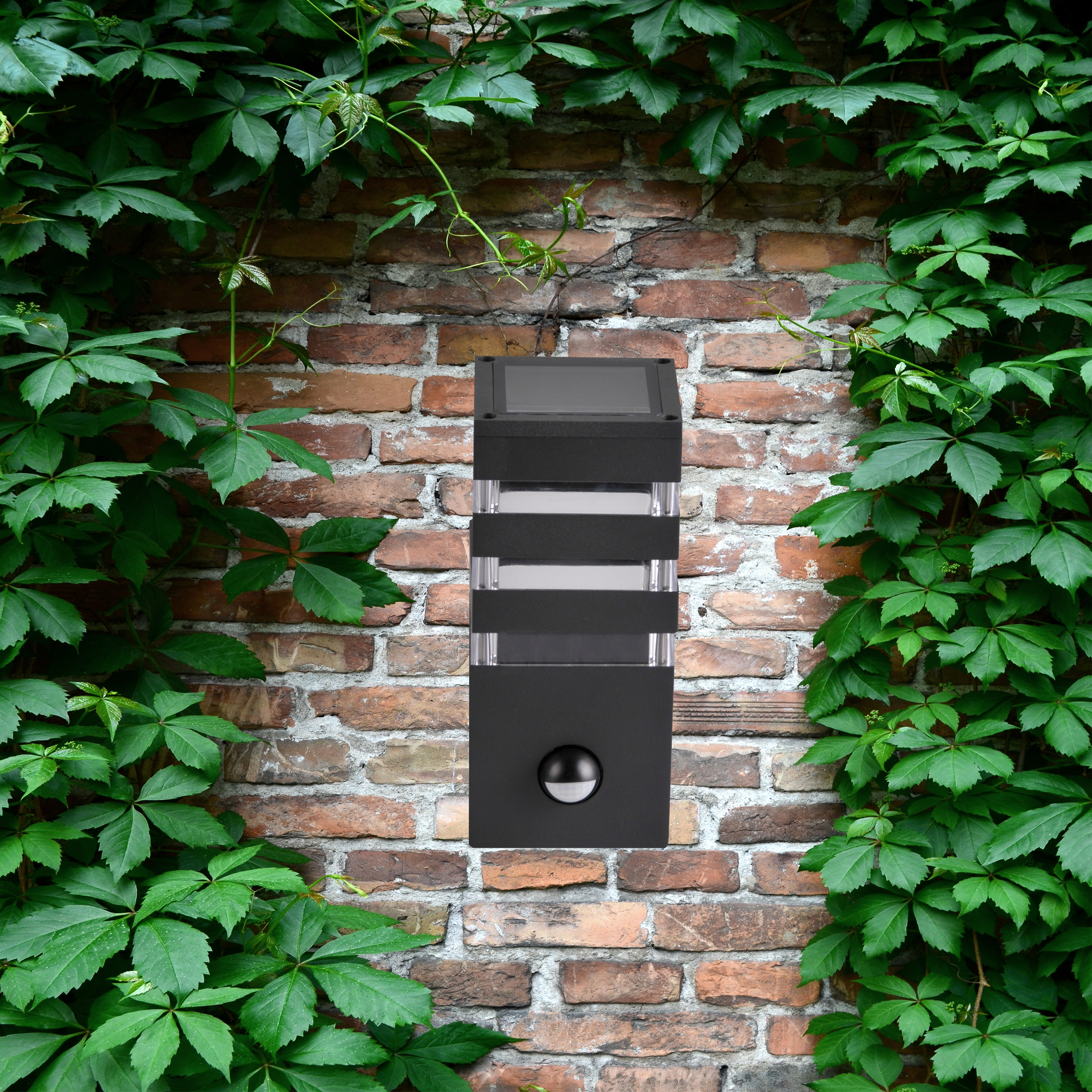 Kinkiet zewnętrzny ogrodowy Teksas z czujnikiem E27 grafit IP44 Goldlux - 12