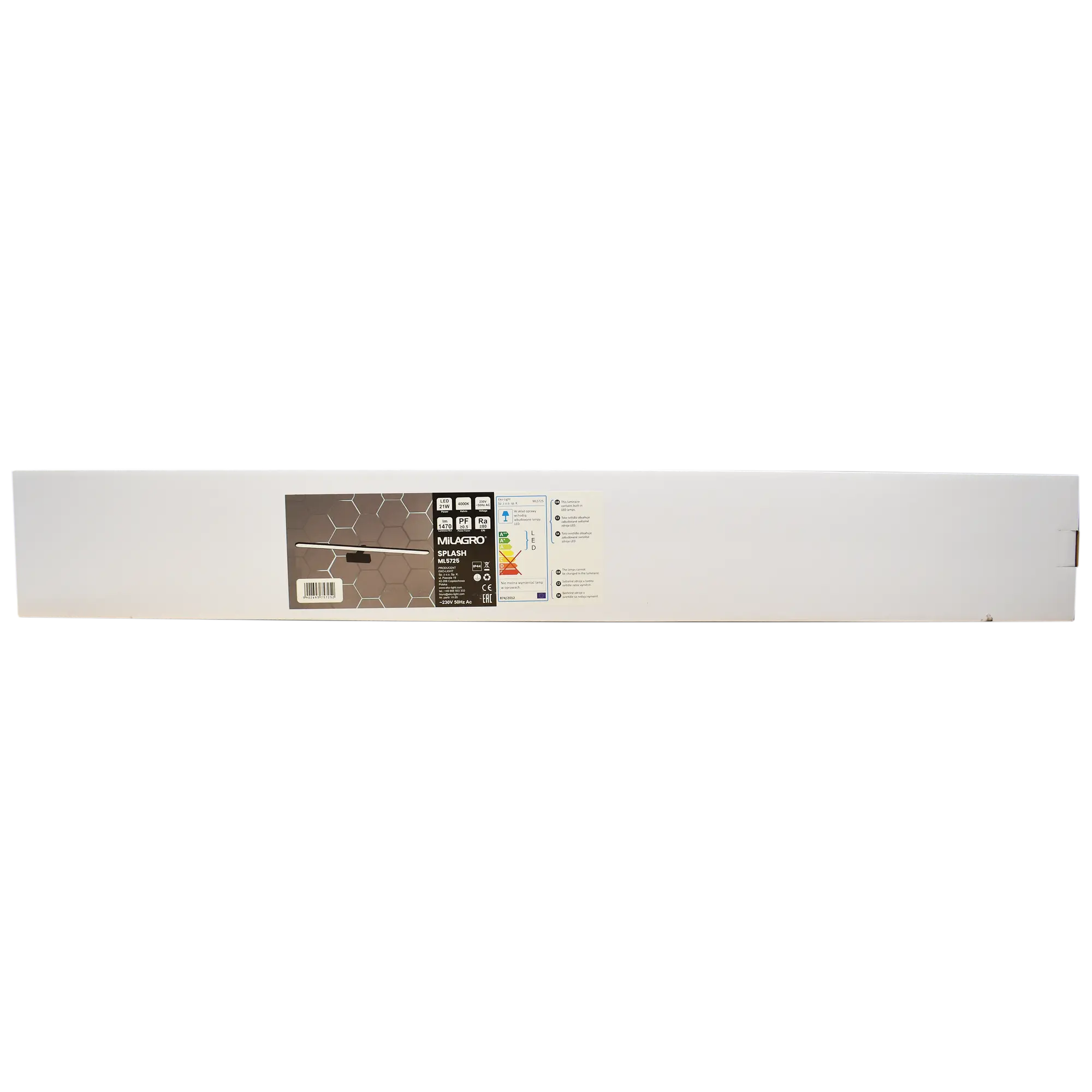 Kinkiet galeryjka Splash 100 cm czarny 1470 lm LED Eko-Light - 5