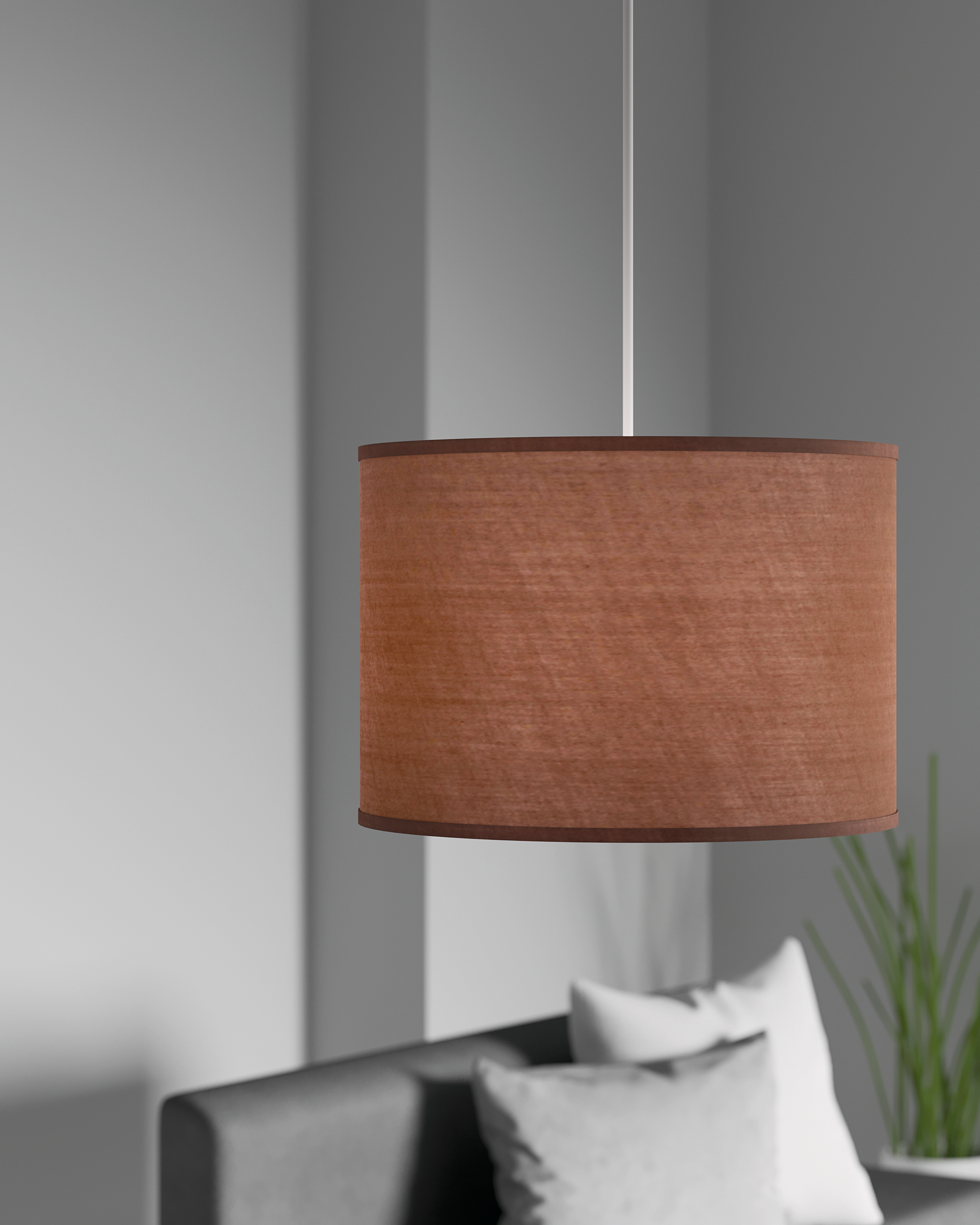Lampa wisząca Sitia 28 cm taupe E27 Inspire - 5