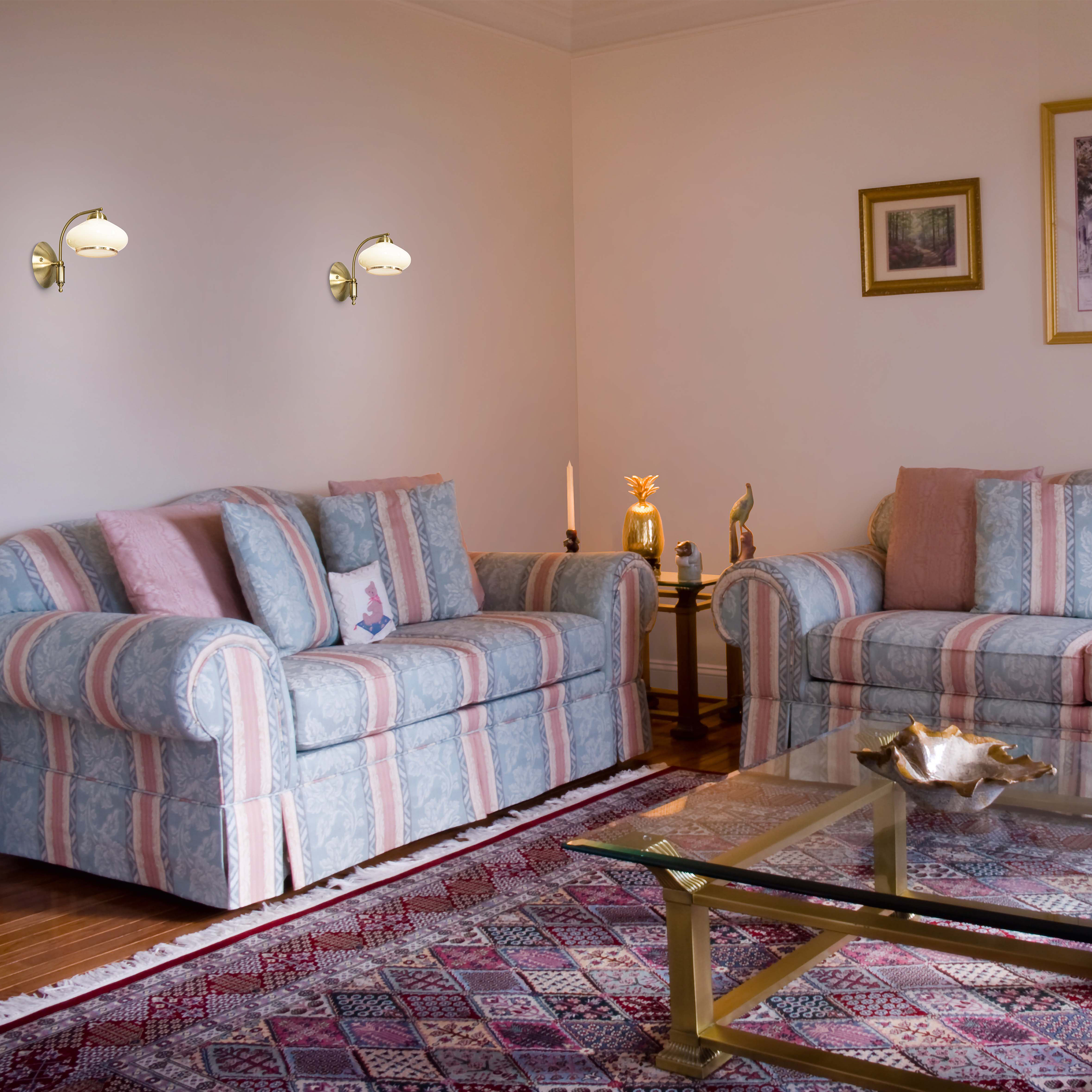 Kinkiet Rita złoty patyna E27 Activejet - 2