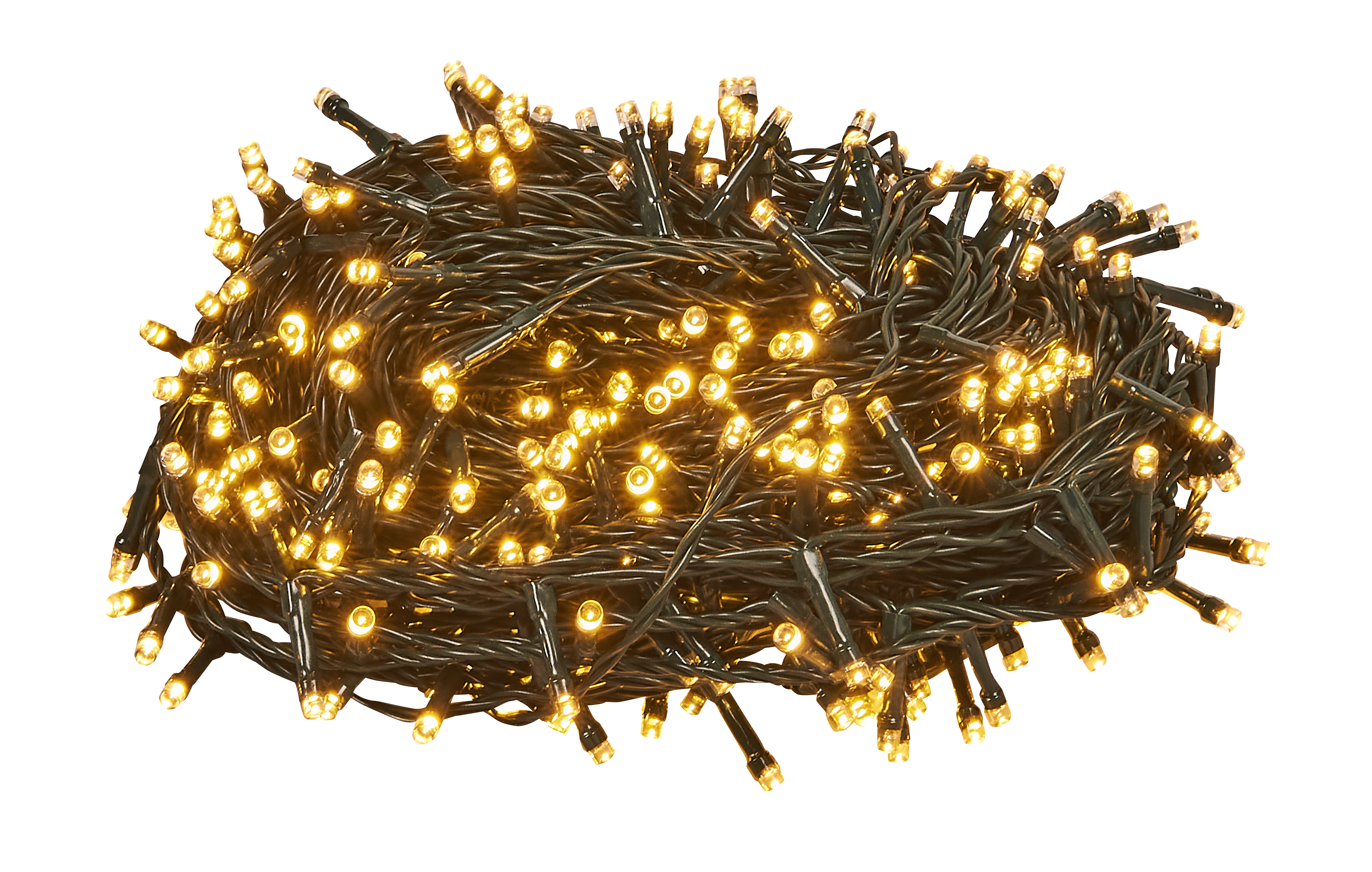 Lampki choinkowe zewnętrzne 20m 400 LED ciepła biel 8 funkcji - 6