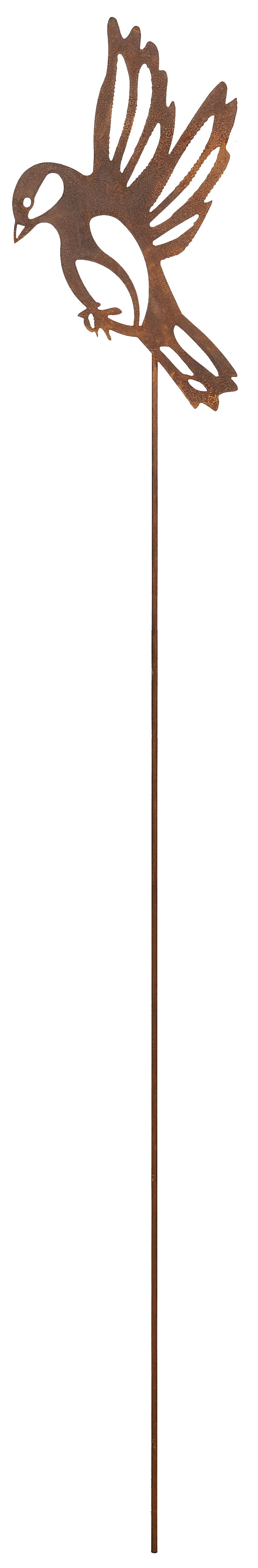 Dekoracja ogrodowa Corten sikorka 21.5x100 cm stalowa Forest Style