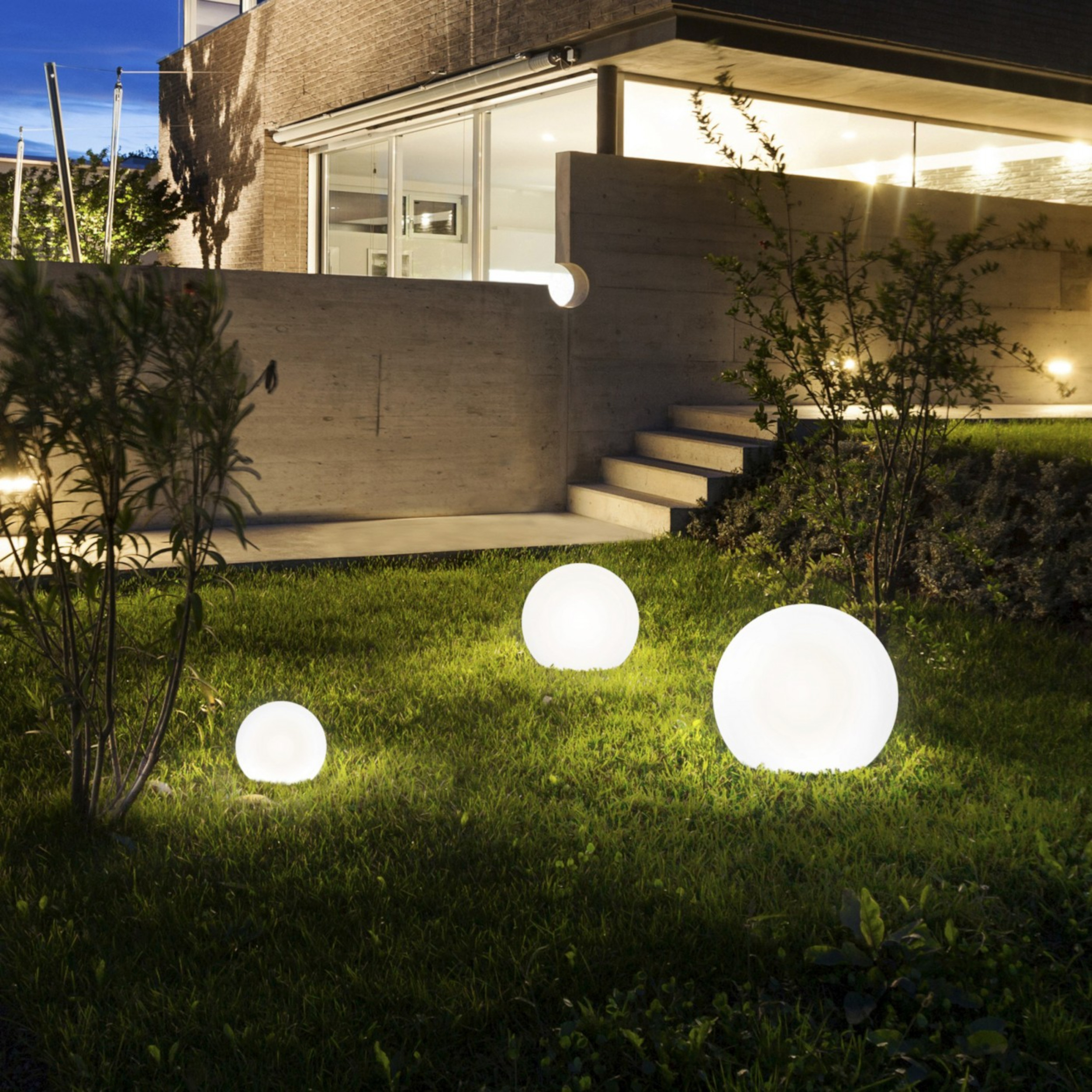 Kula ogrodowa stojąca Cumulus E27 53 x 60 cm IP44 TK Lighting - 5
