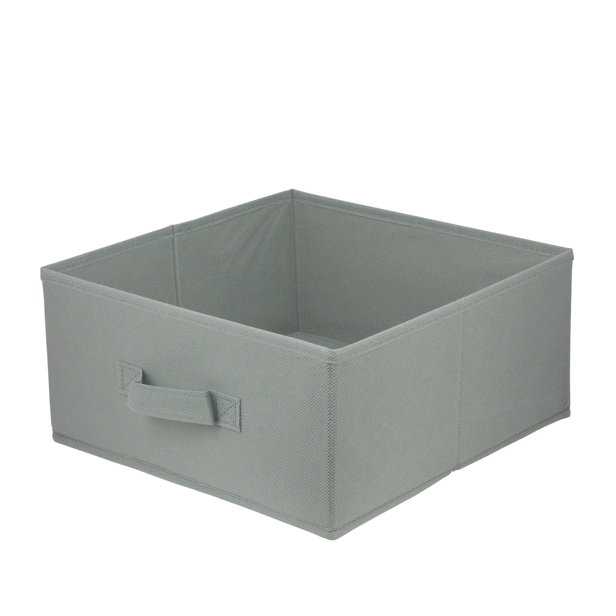 Pudełko tekstylne Kub 31 x 31 x 15 cm jasnoszare