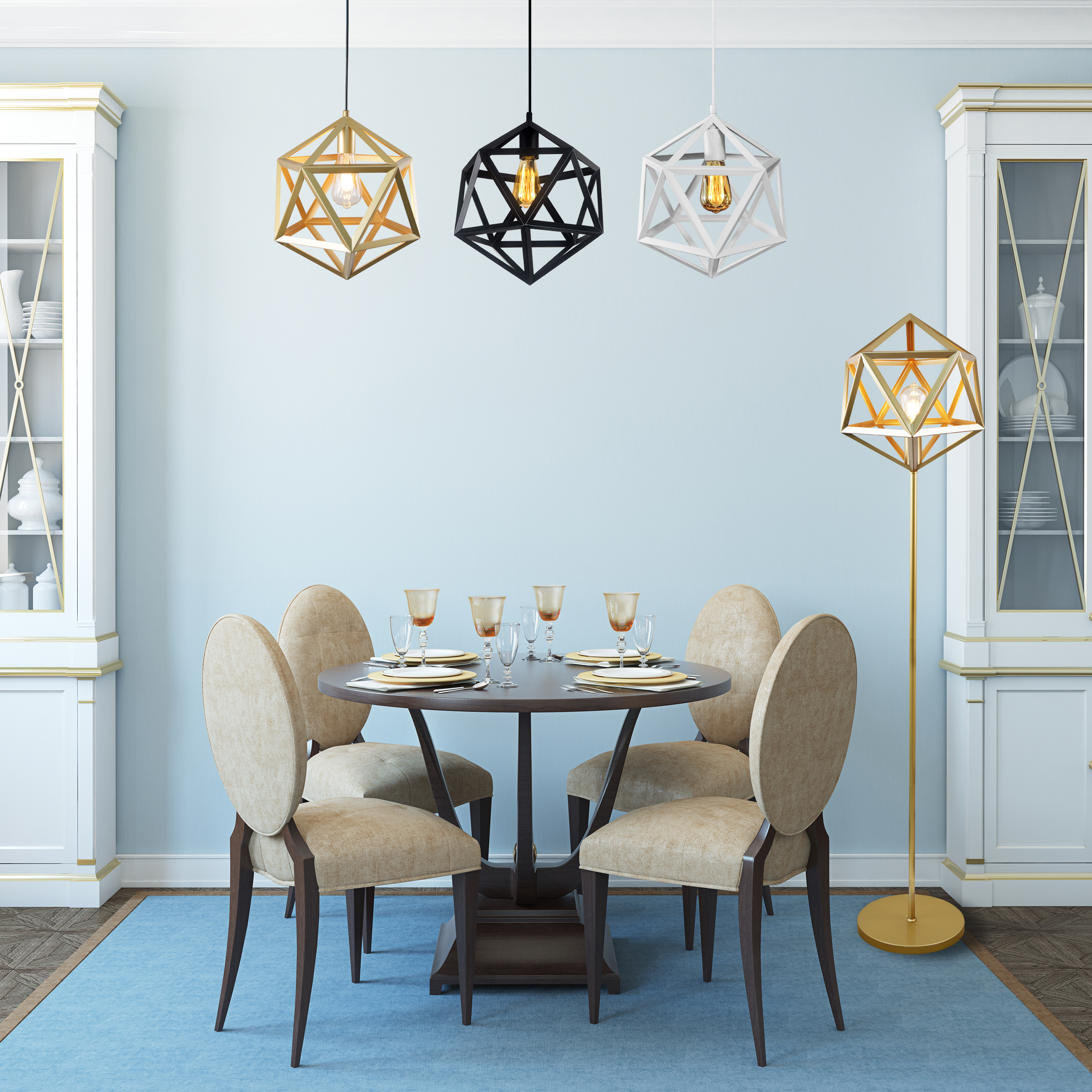 Lampa wisząca Denmark czarna E27 Il Mio - 2