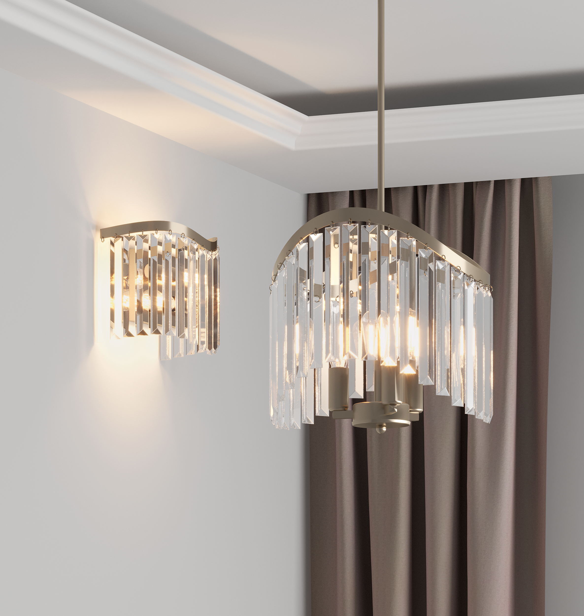 Lampa wisząca Sabriga patyna 3 x E14 Italux - 2