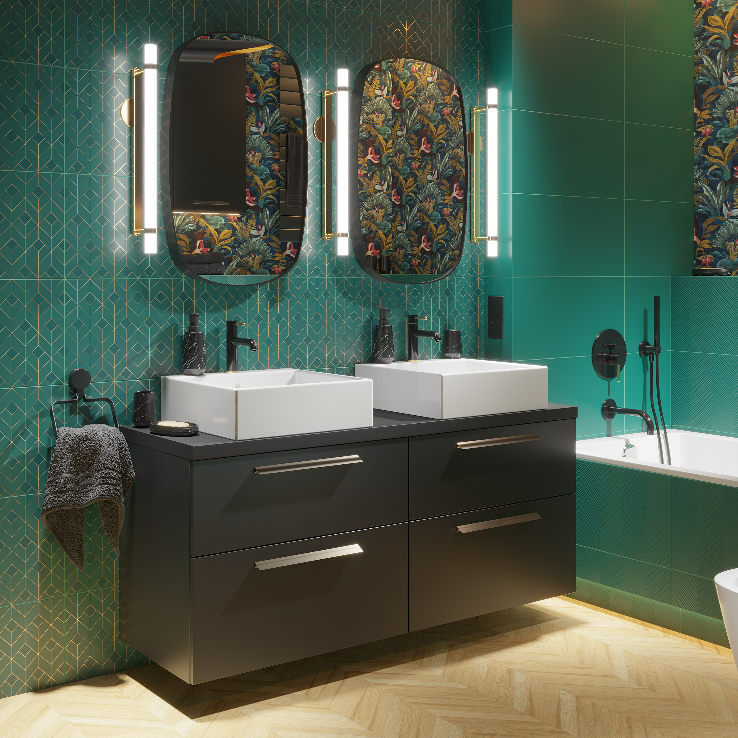 Wanna prostokątna Square 160 x 75 Sensea - 3