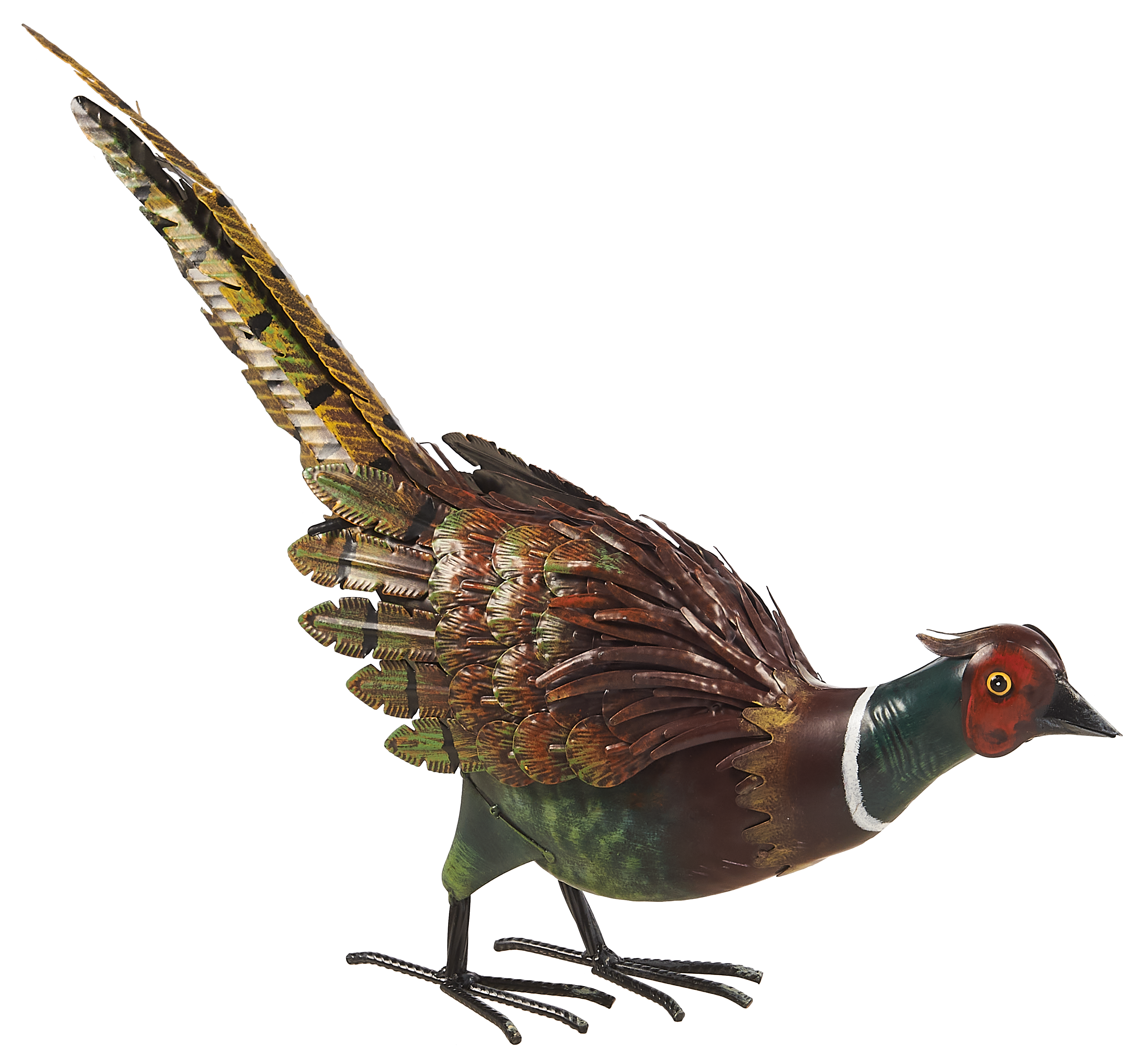 Dekoracja ogrodowa bażant 54x15x46 cm metalowa Nortene