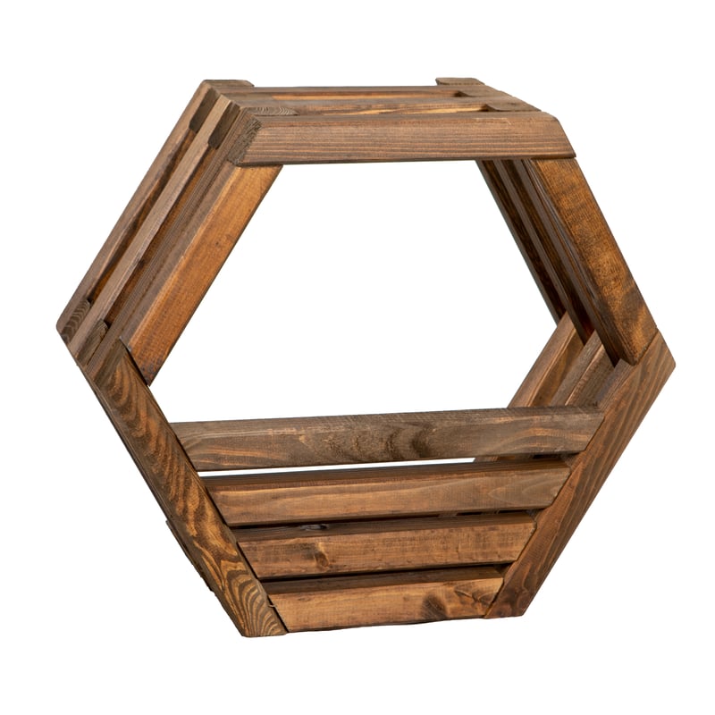 Donica-półka drewniana Hexen 48x42 cm Werth-Holz