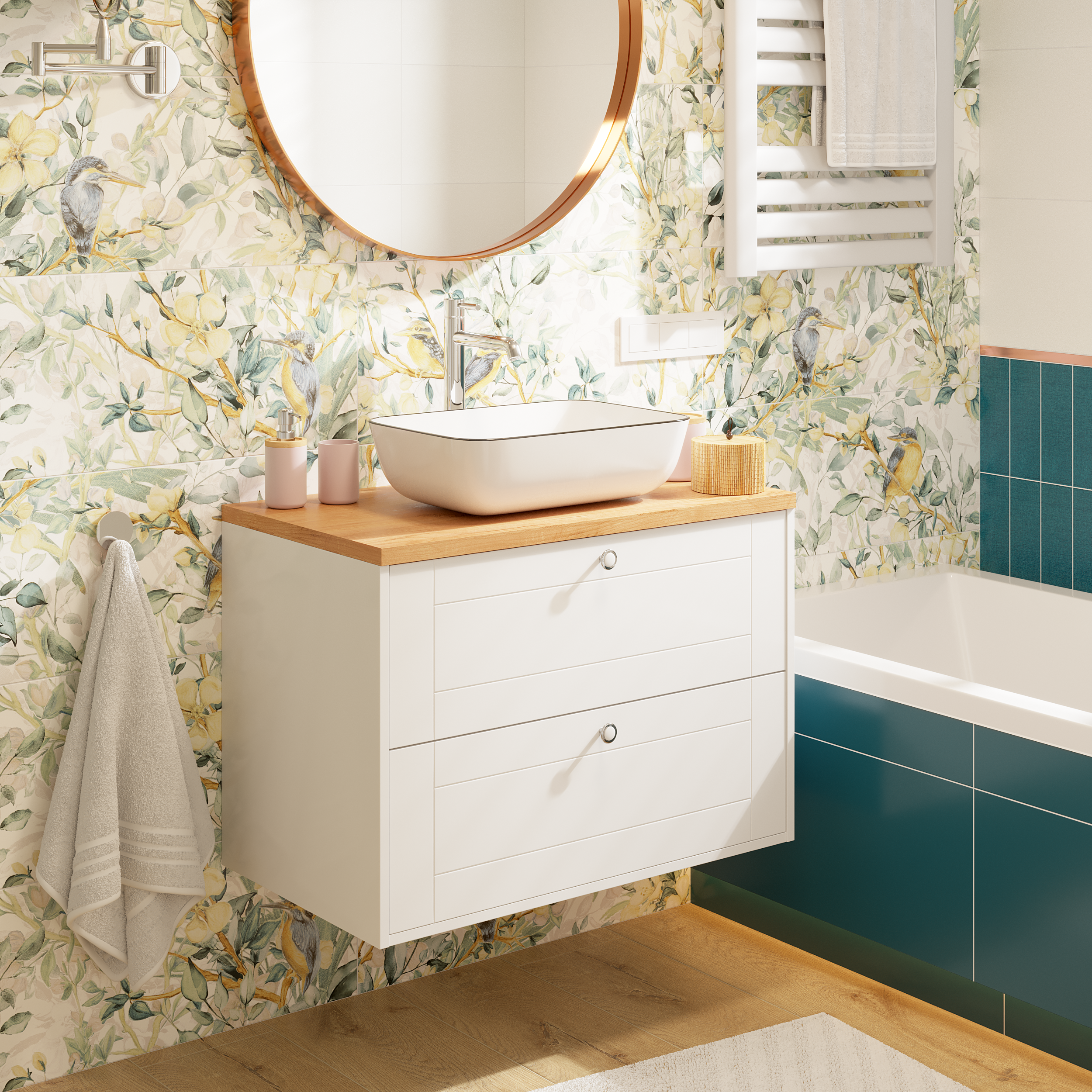 Bateria umywalkowa wysoka chrom Simplon Omnires - 4