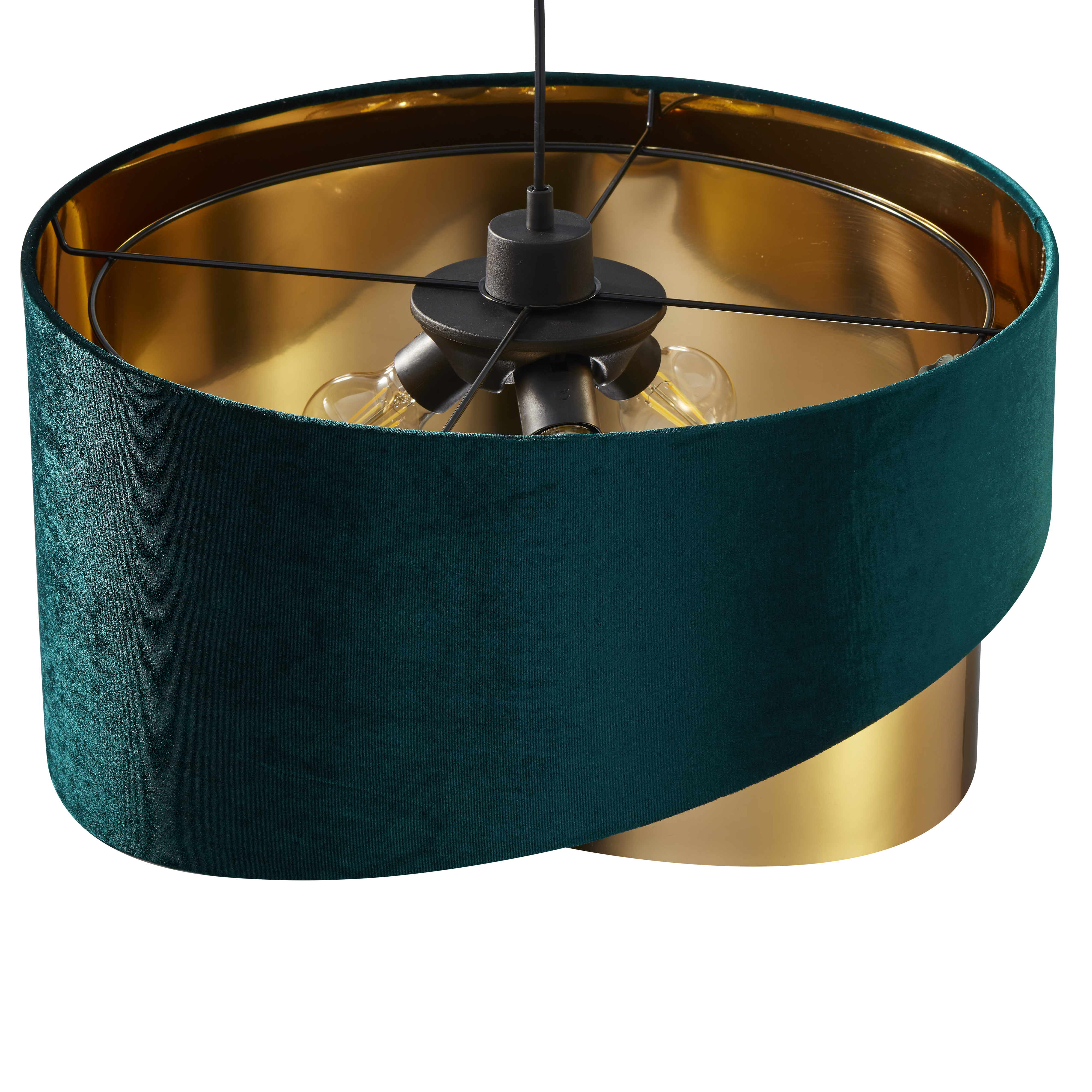 Lampa wisząca Tercio zielono-złota 3 x E27 TK Lighting - 5