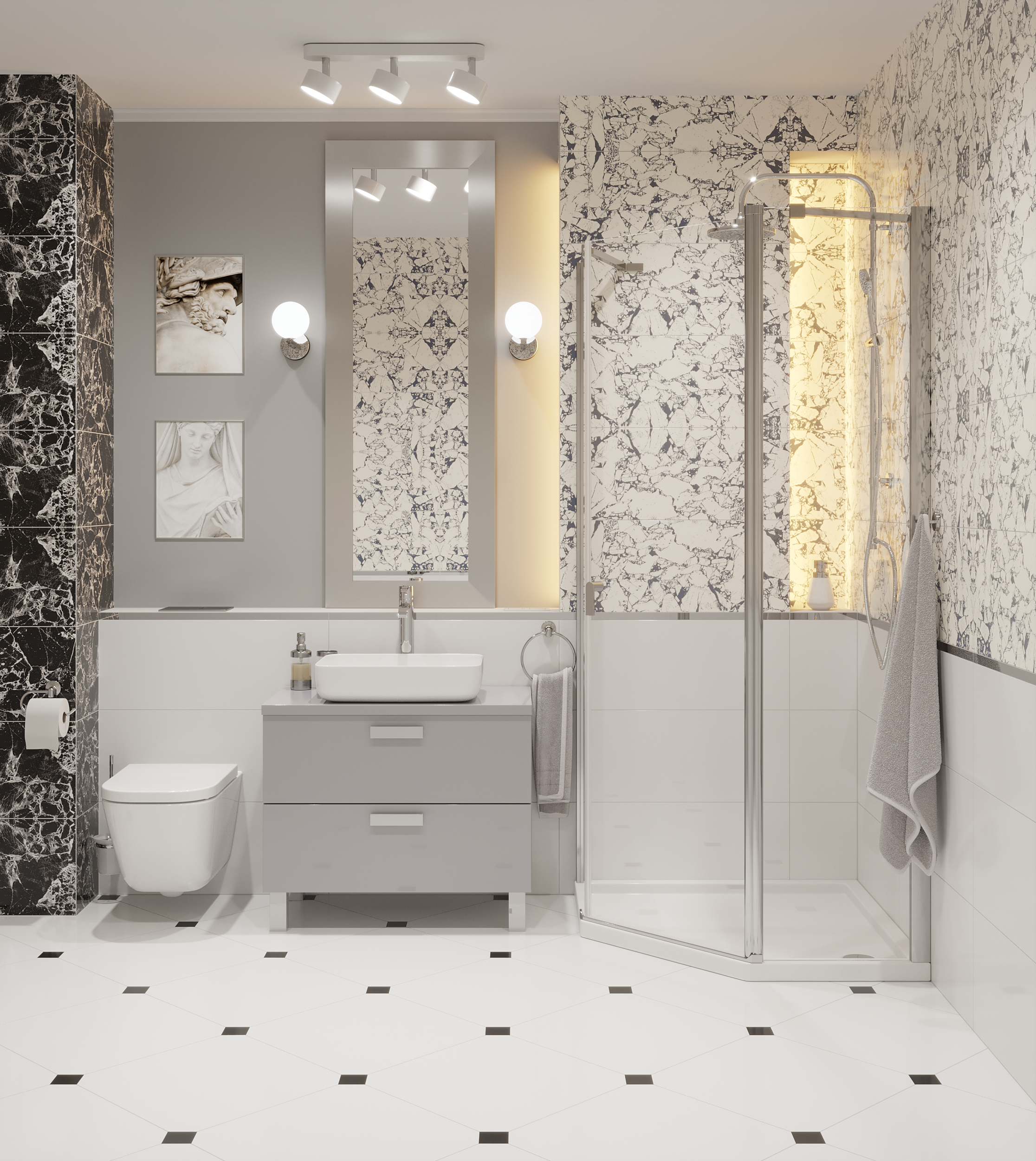 Przycisk spłukujący do stelaża Now chrom błyszczący Tece - 4