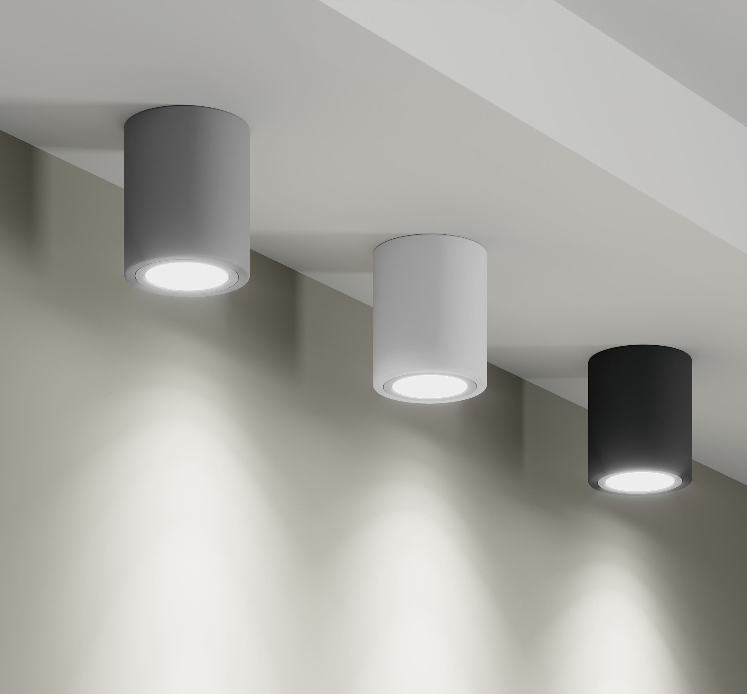 Oprawa stropowa natynkowa JUPITER śr. 10 cm biała E27 POLUX - 2