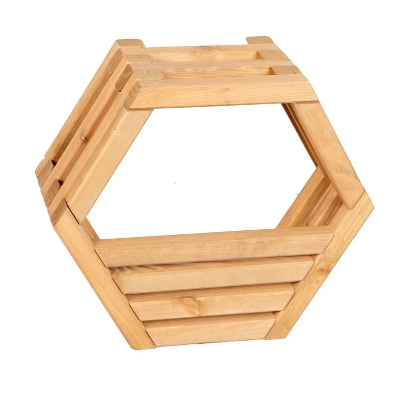 Donica-półka drewniana Hexen 48x42 cm Werth-Holz