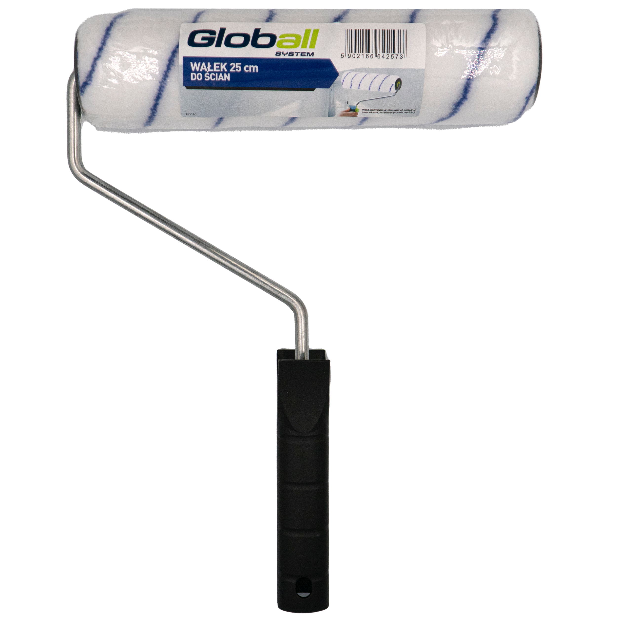 Wałek do malowania 25 cm mikrofibra Globall - 2
