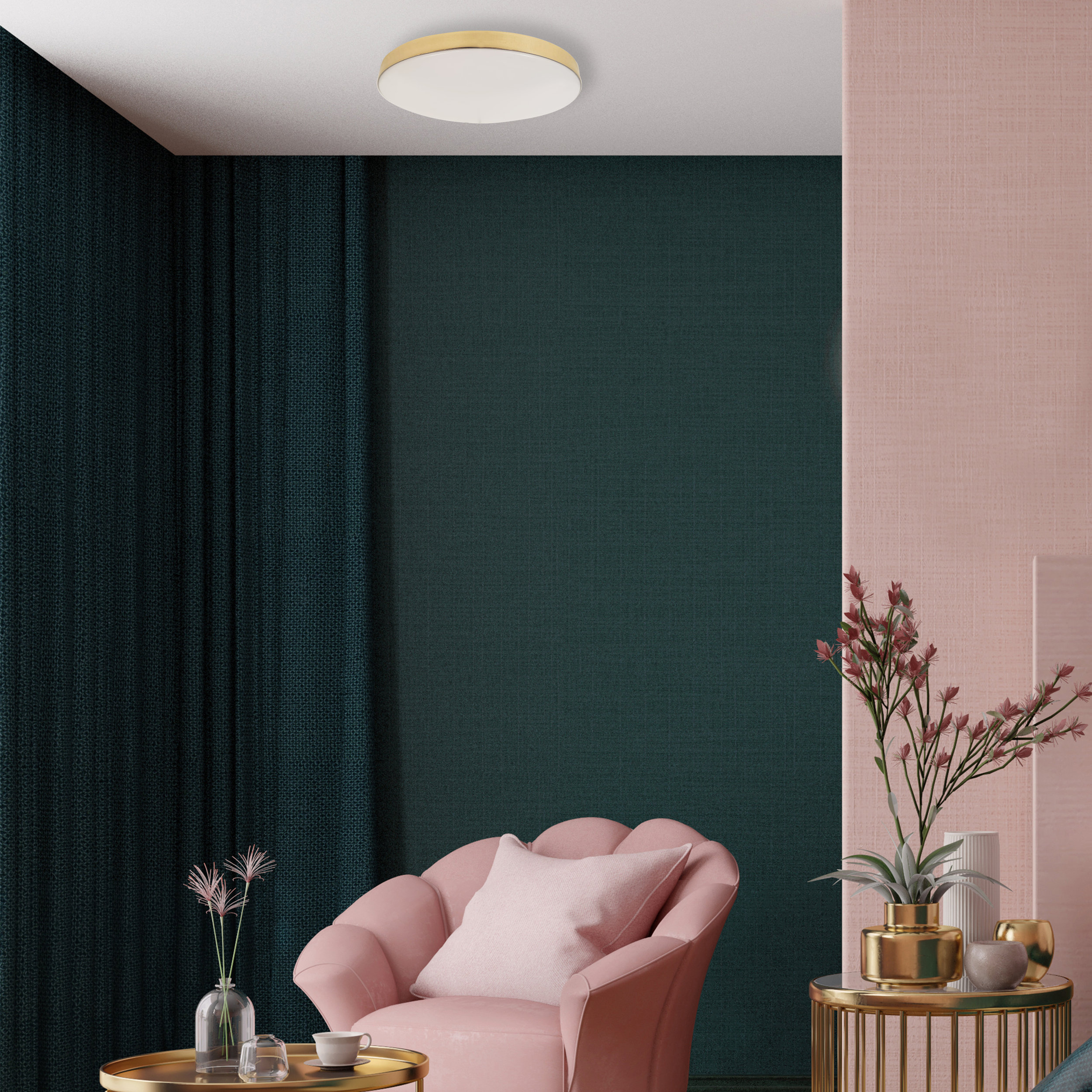 Plafon Maya IP44 33 cm złoty 1275 lm LED Eko-Light - 2