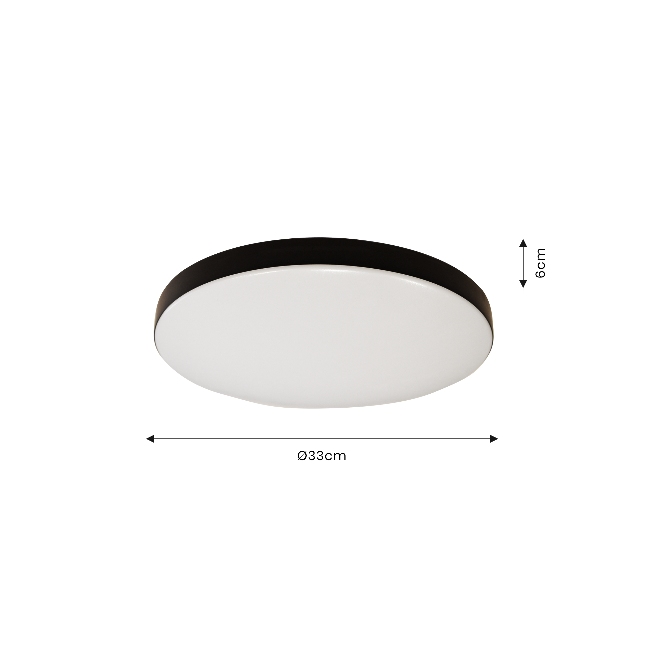Plafon Maya IP44 33 cm czarny 1275 lm LED Eko-Light - 3