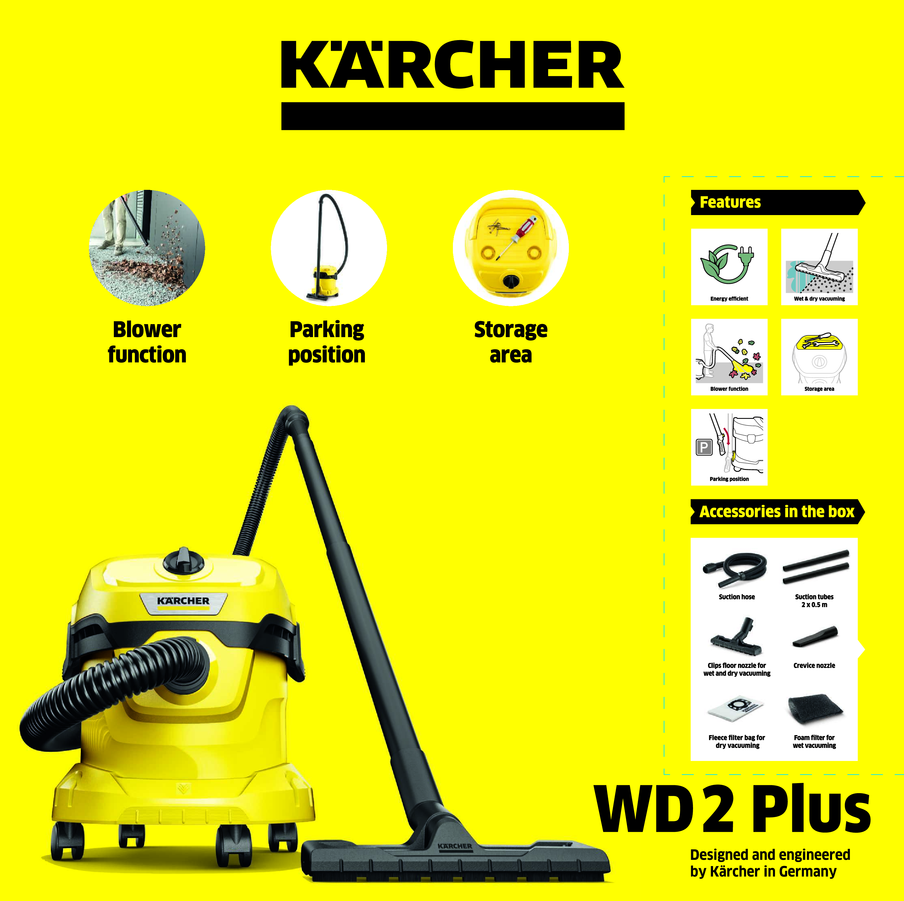 Odkurzacz warsztatowy WD 2 PLUS V-12/4/18 KARCHER - 5