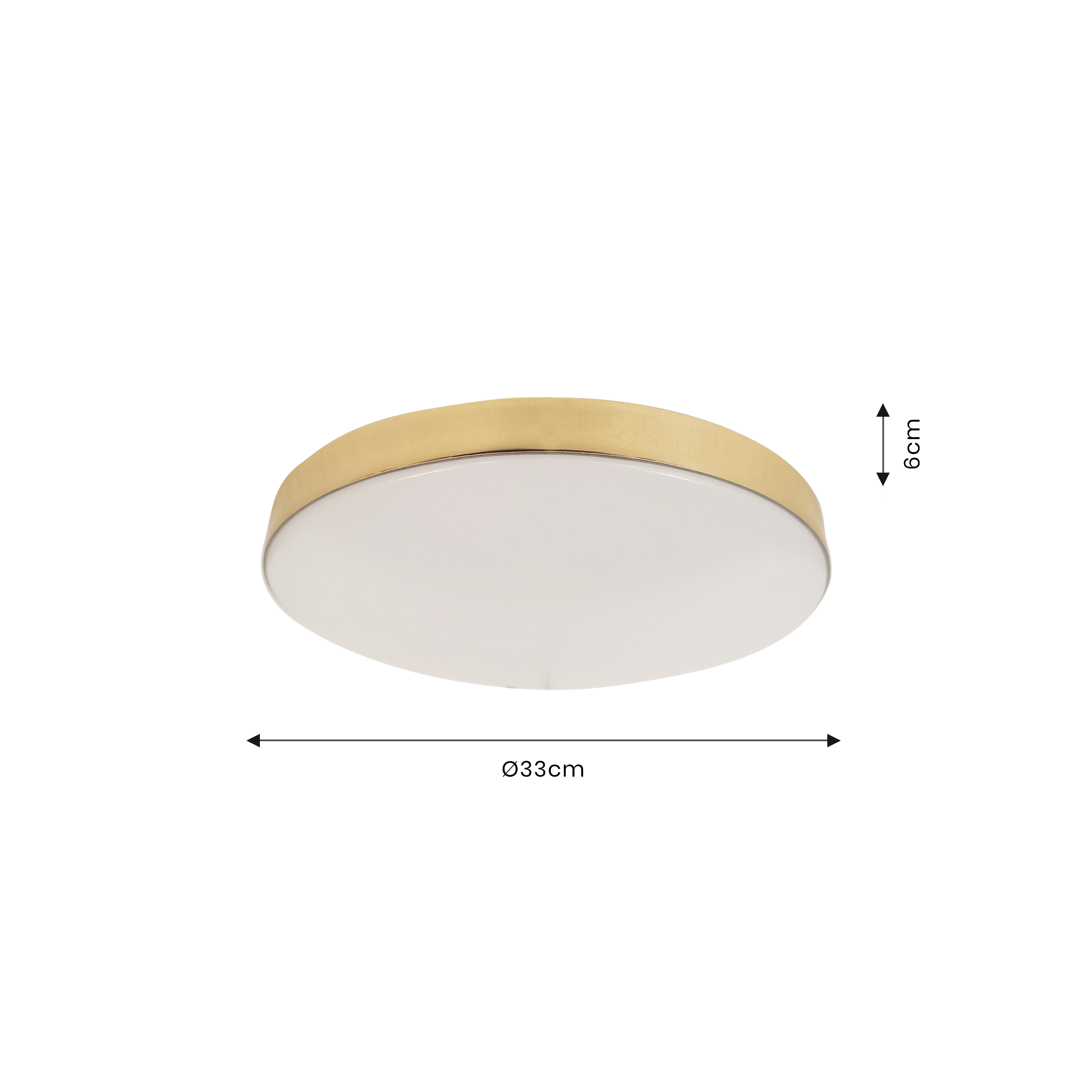 Plafon Maya IP44 33 cm złoty 1275 lm LED Eko-Light - 3