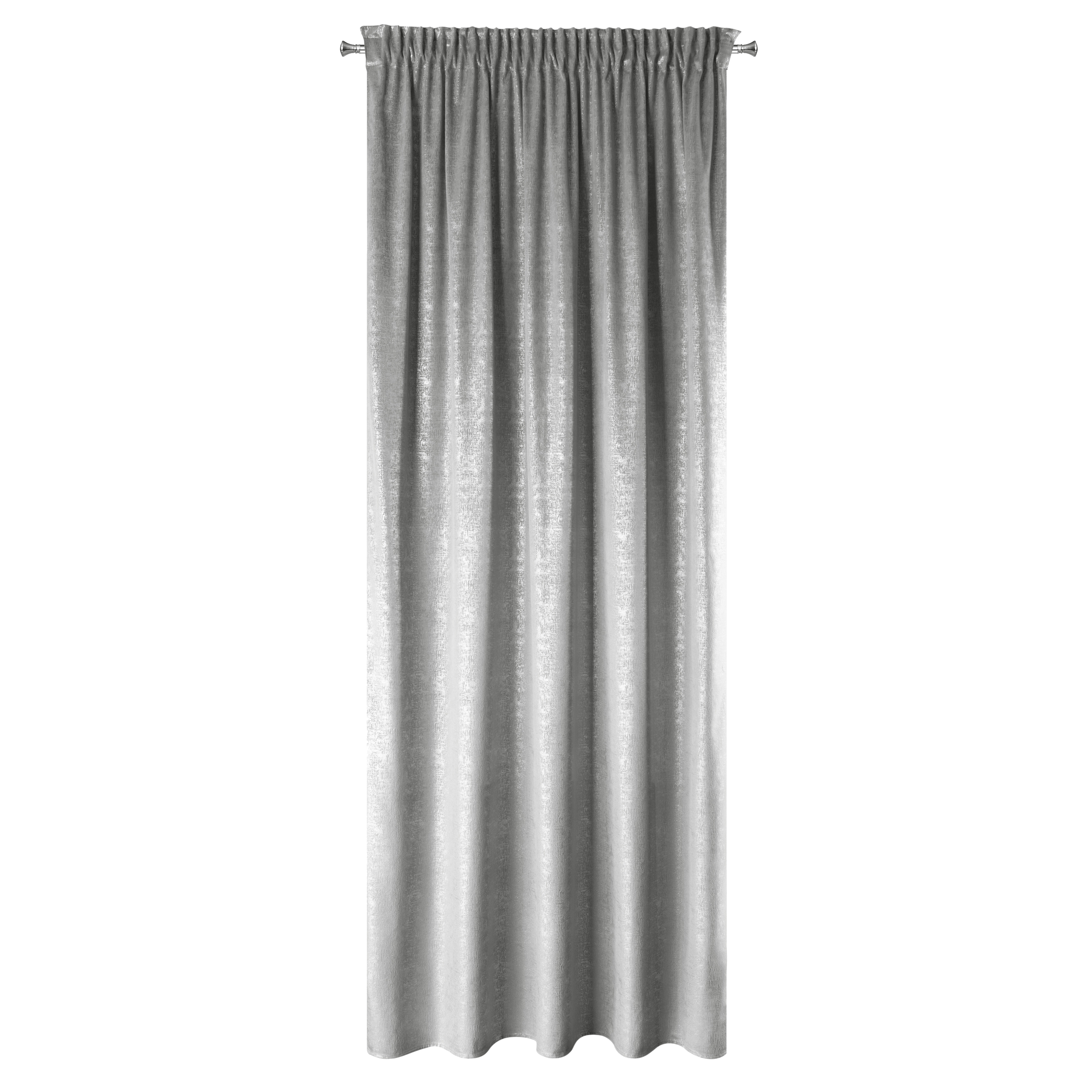 Zasłona Cypr srebrna 140 x 270 cm na taśmie