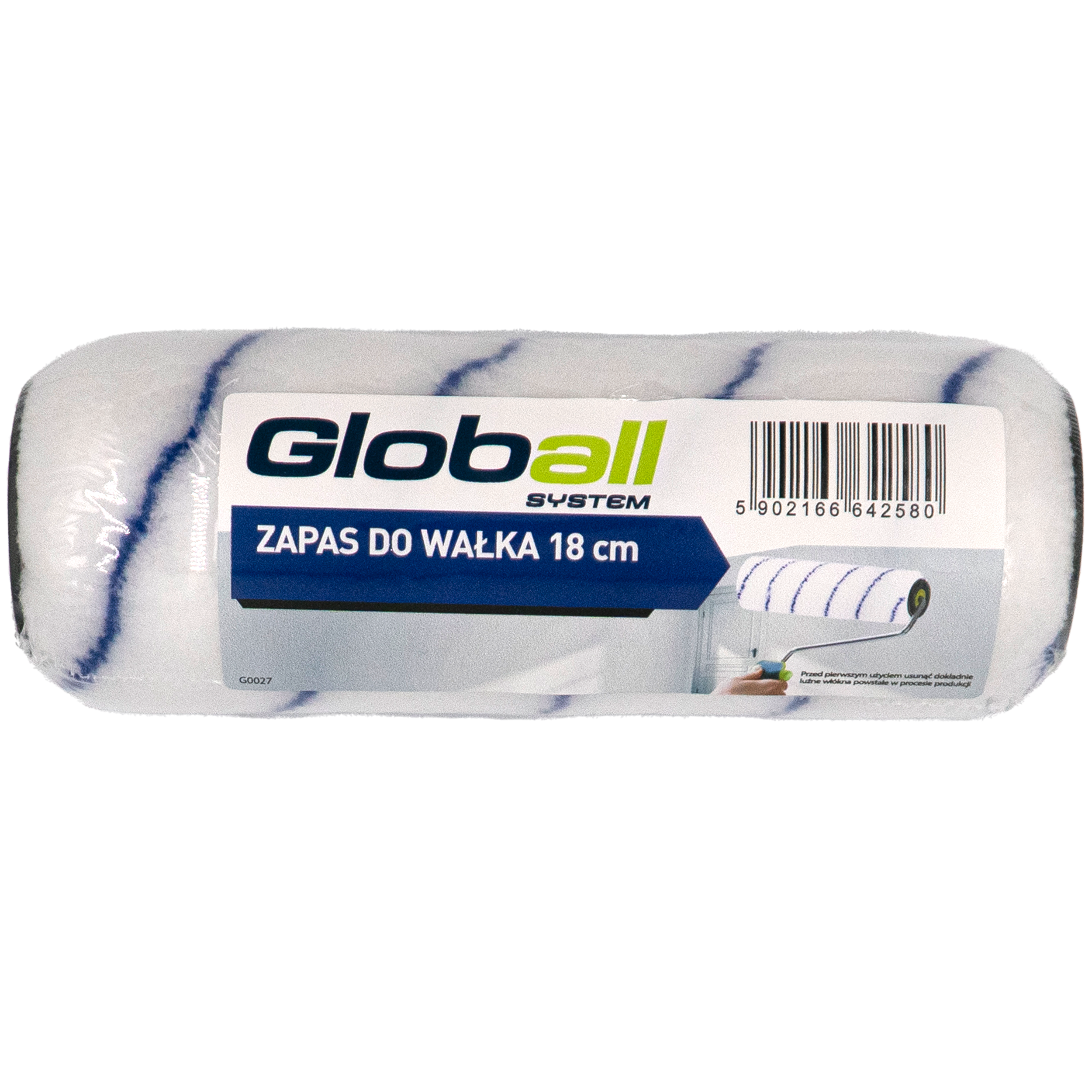 Zapas do wałka 18 cm do gładkich ścian Globall - 2