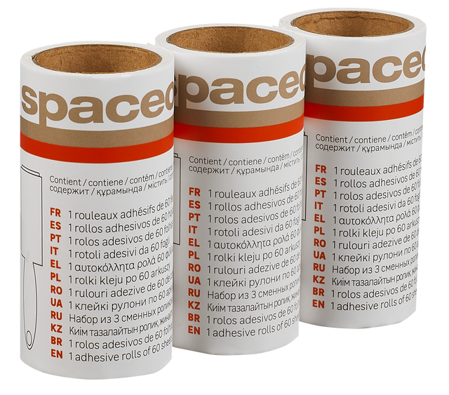 Zapas rolek do czyszczenia ubrań 3 szt. Spaceo