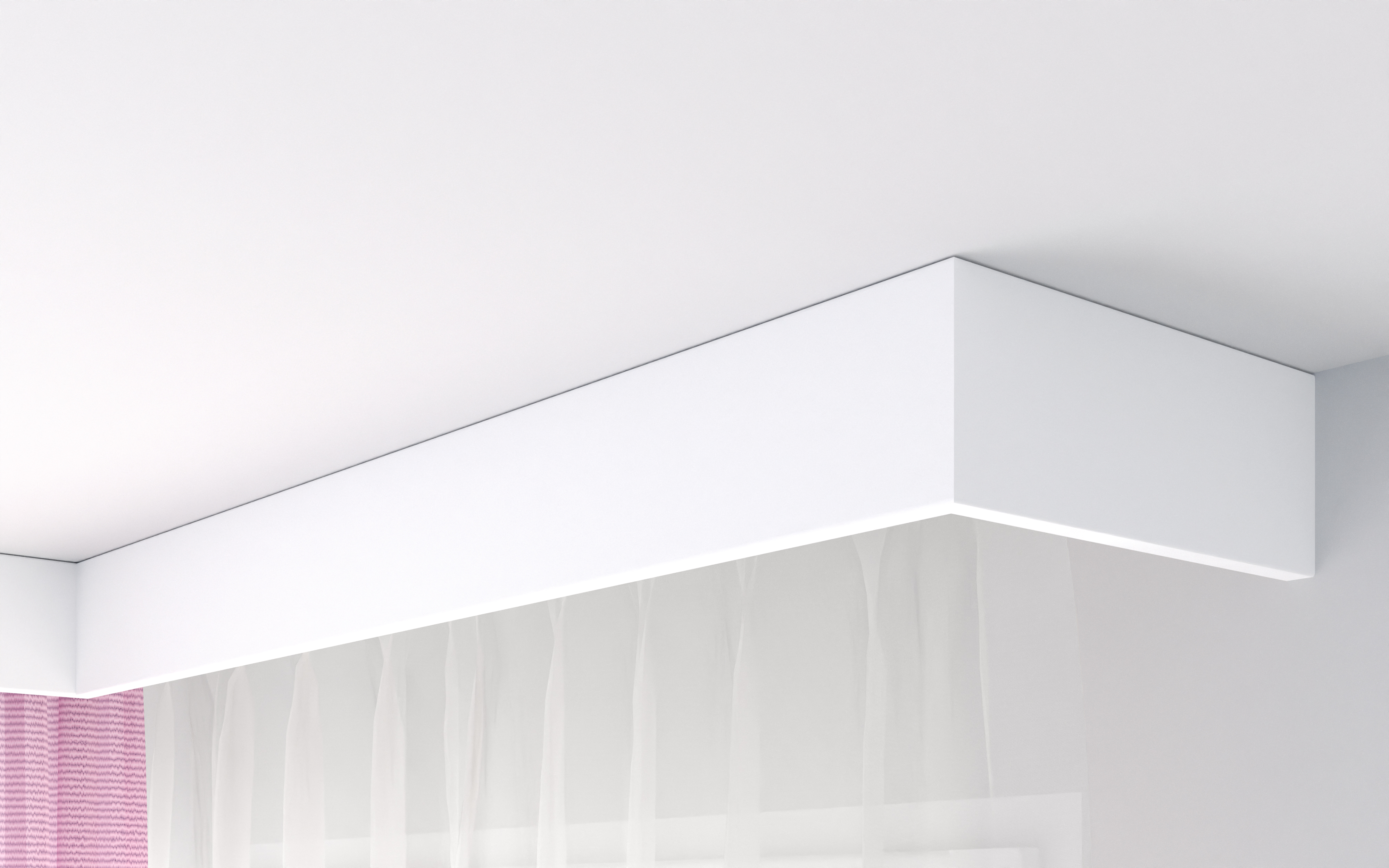 Listwa karniszowa LK-2 do LED z polimeru 11.8 x 200 cm DMS - 4