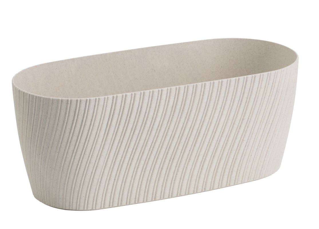 Doniczka skrzynka balkonowa Mika Eco 27x12.5 cm biała Form-Plastic