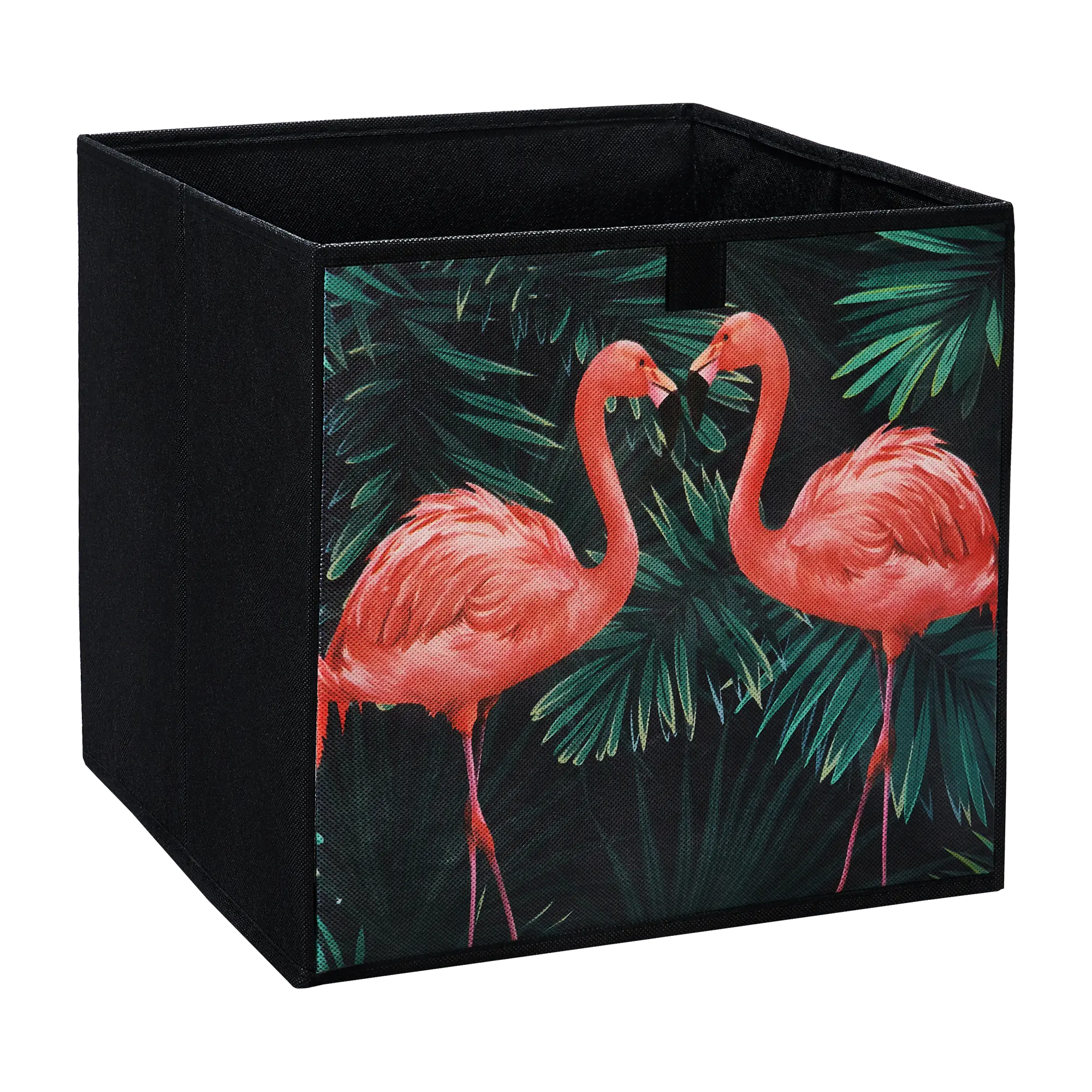 Pudełko tekstylne Kub 31 x 31 x 31 cm flamingi